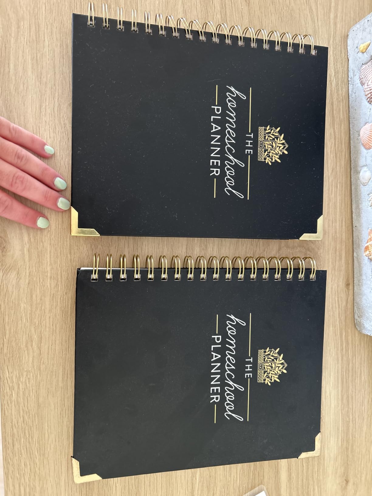 The Homeschool Planner: Beautiful and Undated with Monthly Tabs | To Do List, Goals, Meal Planning & Academic Tools | Homeschooling, Distance Learning & Family Organizer | Gold Spiral customer photo 1