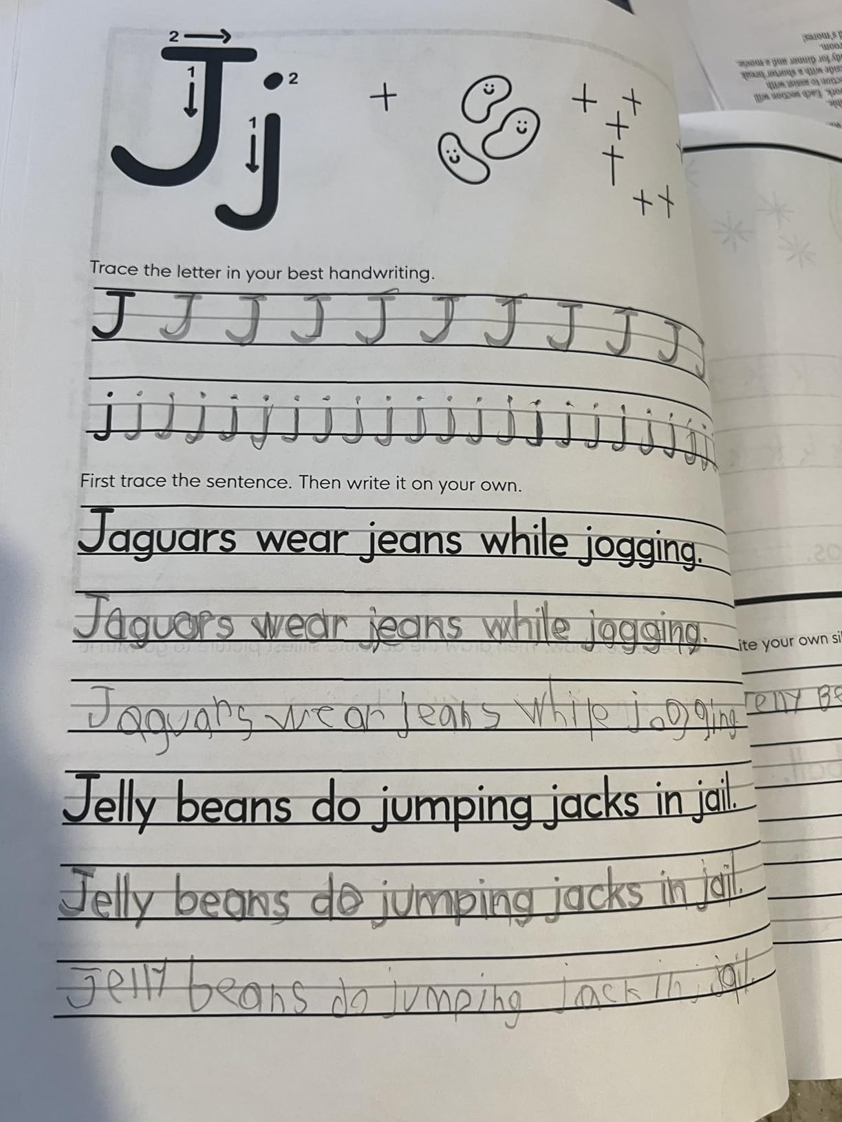 Handwriting Practice Book for Kids (Silly Sentences): Penmanship and Writing Workbook for Kindergarten, 1st, 2nd, 3rd and 4th Grade customer photo 1