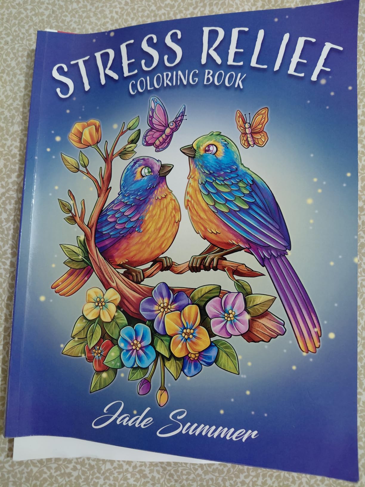 Stress Relief: Adult Coloring Book with Animals, Flowers, Fantasy, and More for Mindfulness and Relaxation customer photo 2