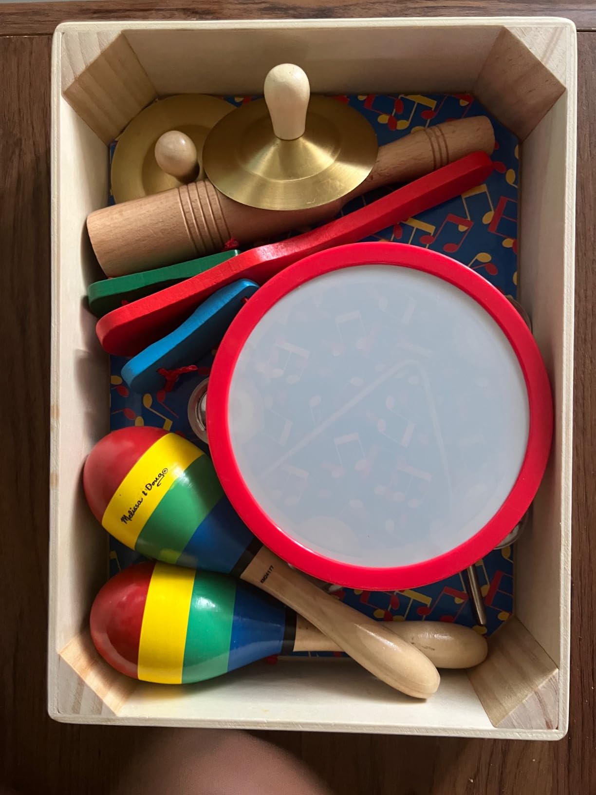 Melissa & Doug Band-in-a-Box Clap! Clang! Tap! - 10-Piece Musical Instrument Set customer photo 1