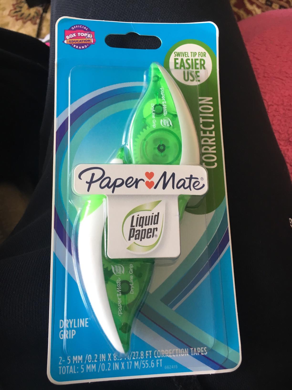 Paper Mate Liquid Paper DryLine Grip Correction White Tape, 2 Count customer photo 2