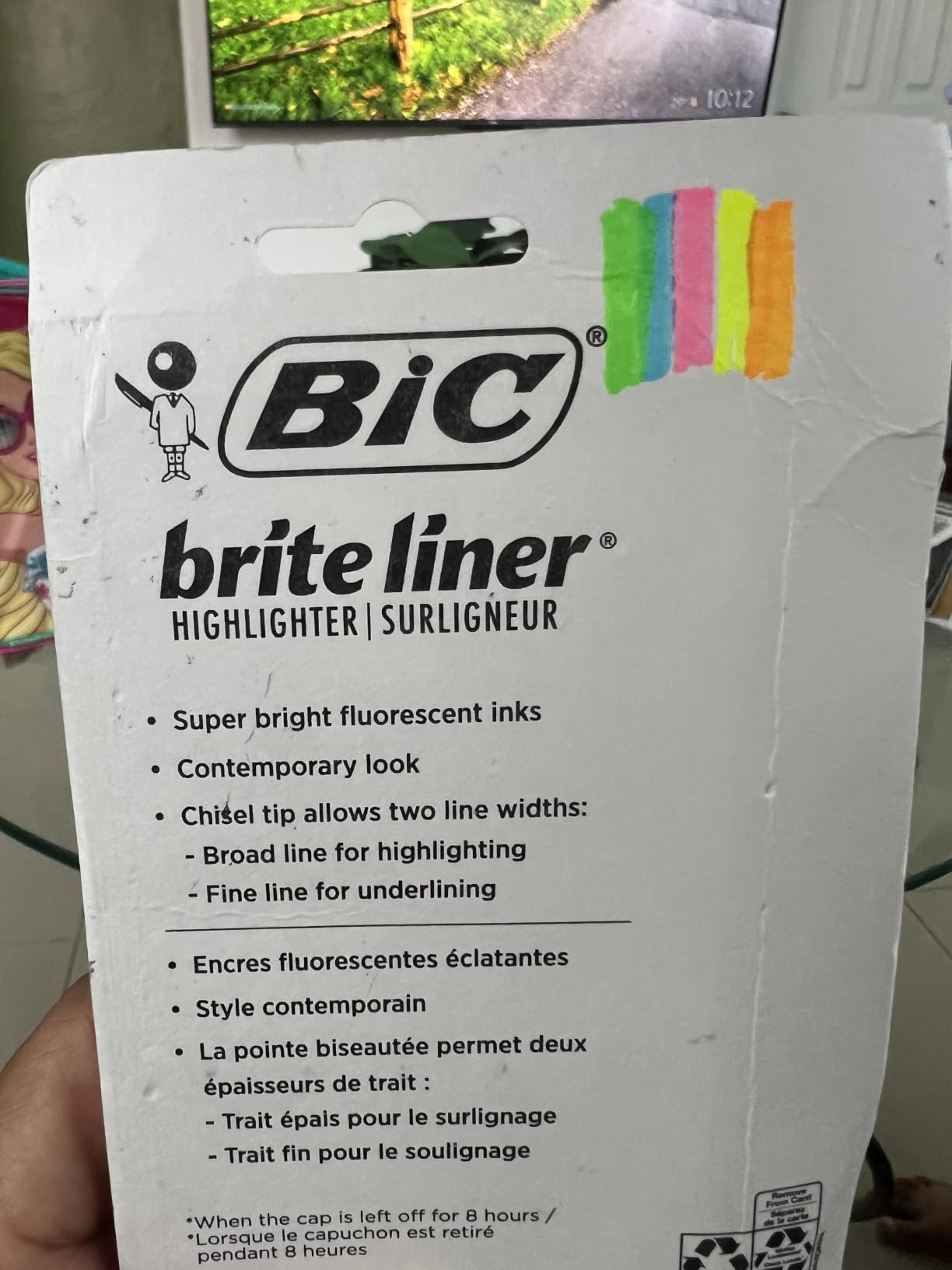 BIC Brite Liner Highlighters, Chisel Tip, 5-Count Pack, Assorted Colors customer photo 2