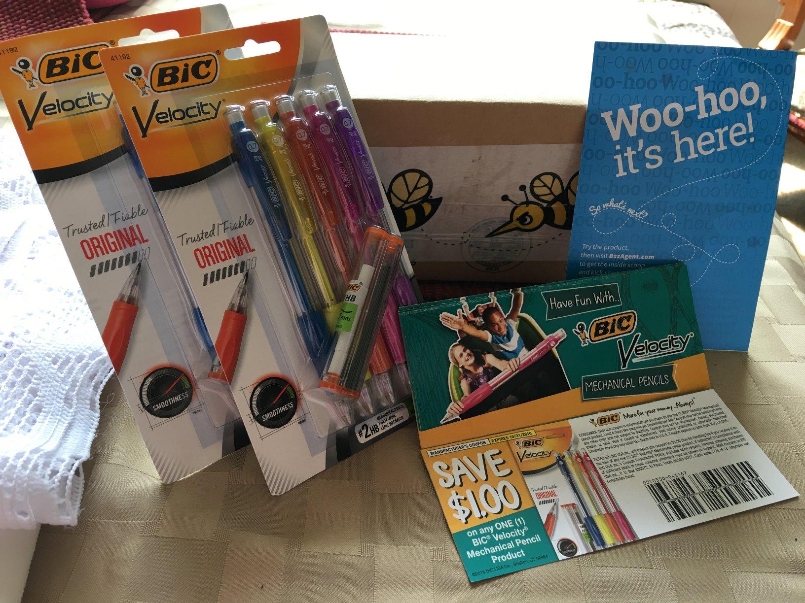 BIC Velocity Strong Lead Mechanical Pencils, Thick Point, 0.9mm, 5-Count | Colorful Barrel Accents | Includes Erasers | Cushioned Grip for Comfort | Break-Resistant Core | Perfect for School Supplies customer photo 2