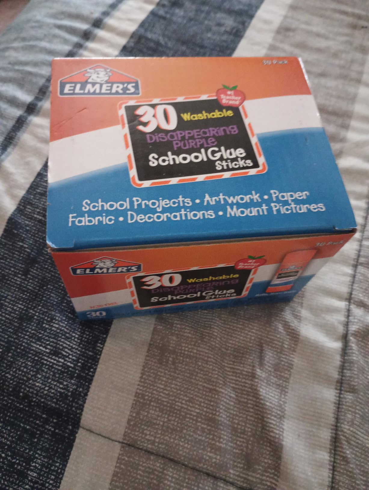 Elmer's Disappearing Purple School Glue Sticks, Washable, 7 Grams, 30 Count - Bulk Pack for Classrooms customer photo 2
