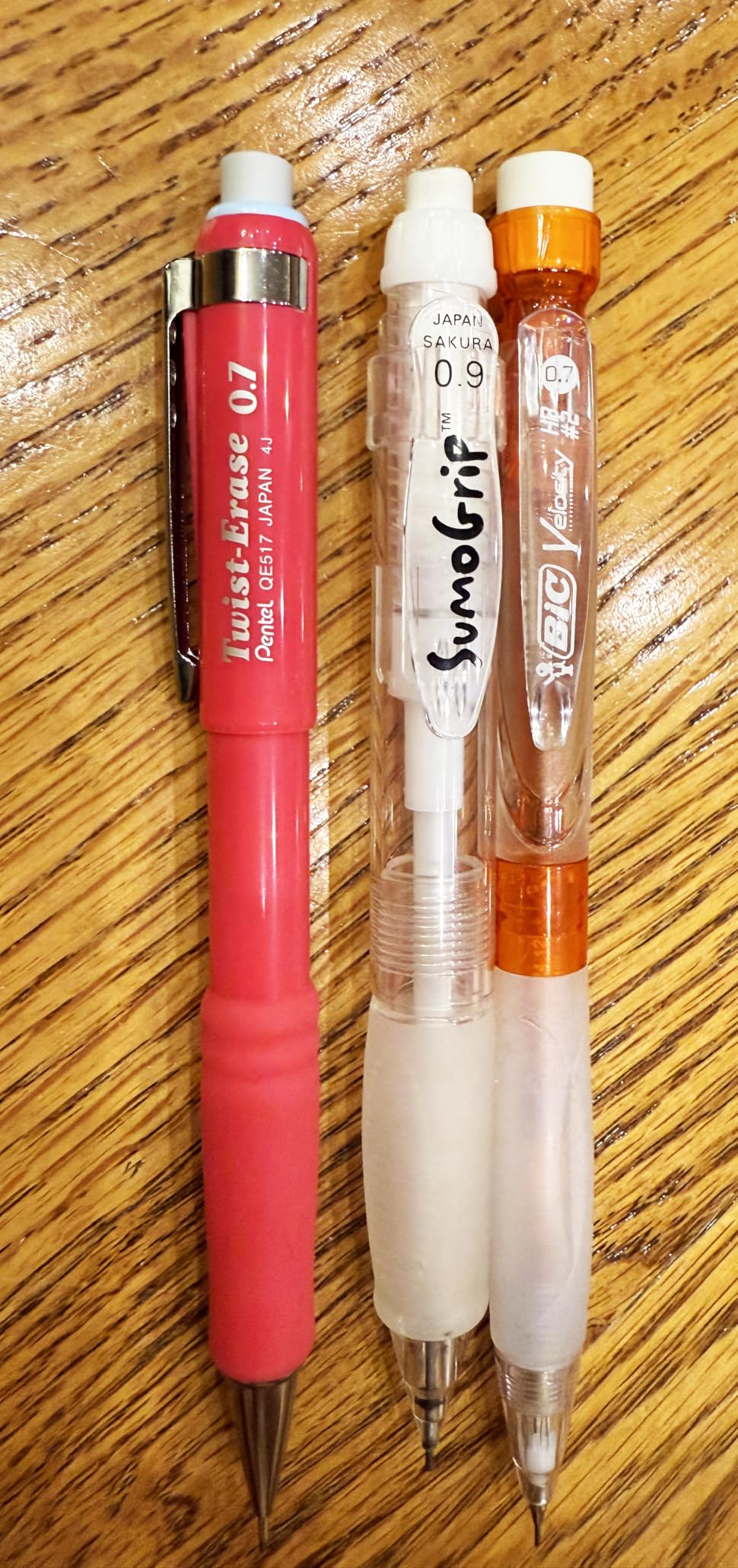SAKURA 50280 SumoGrip 0.9-mm Pencil with Eraser, Clear customer photo 1