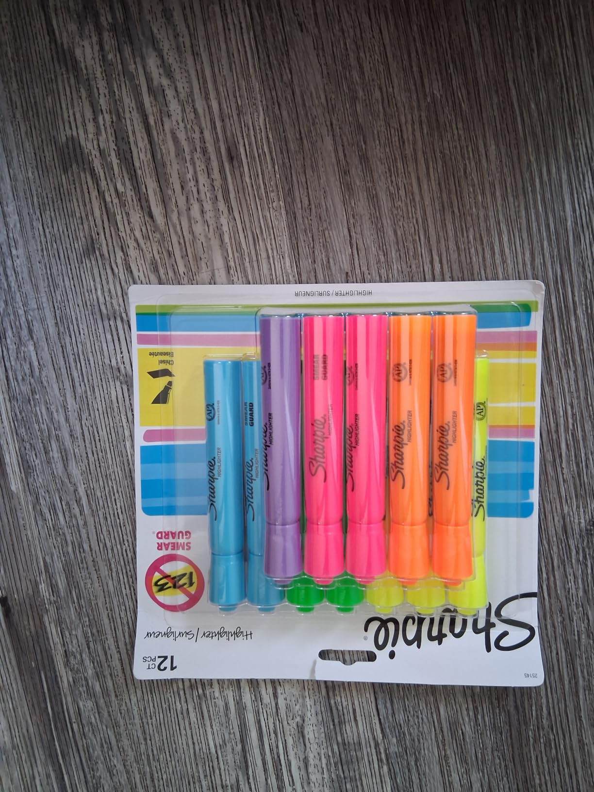 Sharpie Tank Highlighters, Chisel Tip, Assorted Fluorescent, Six Assorted Colors, 12 Count - Back to School, Office, Teacher Supplies customer photo 1
