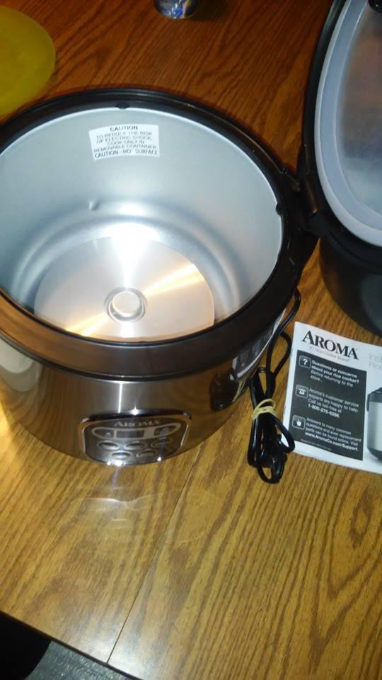 Aroma Housewares 20 Cup Cooked (10 cup uncooked) Digital Rice Cooker, Slow Cooker, Food Steamer, SS Exterior (ARC-150SB), Black customer photo 1