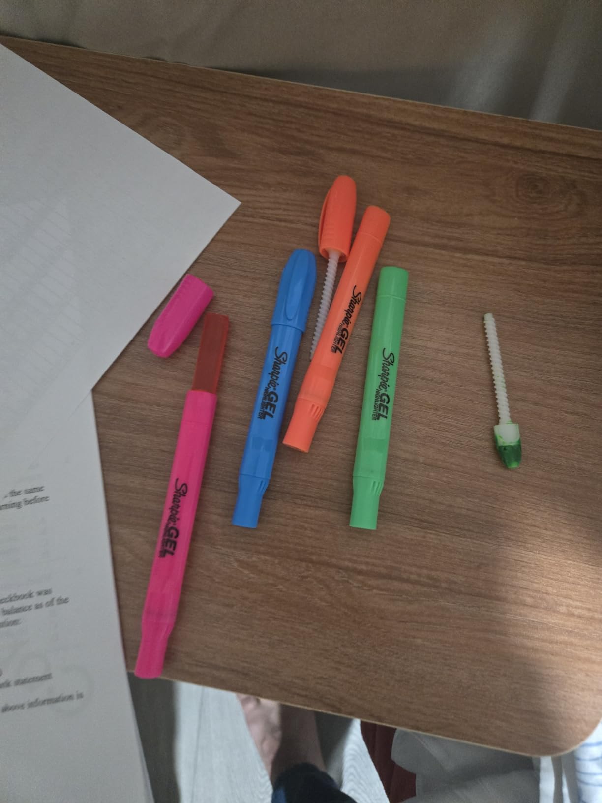 Sharpie Gel Highlighters, Assorted Colors, Smear-Resistant, Bullet Tip, 5 Count - No Bleed, Won't Dry Out customer photo 1