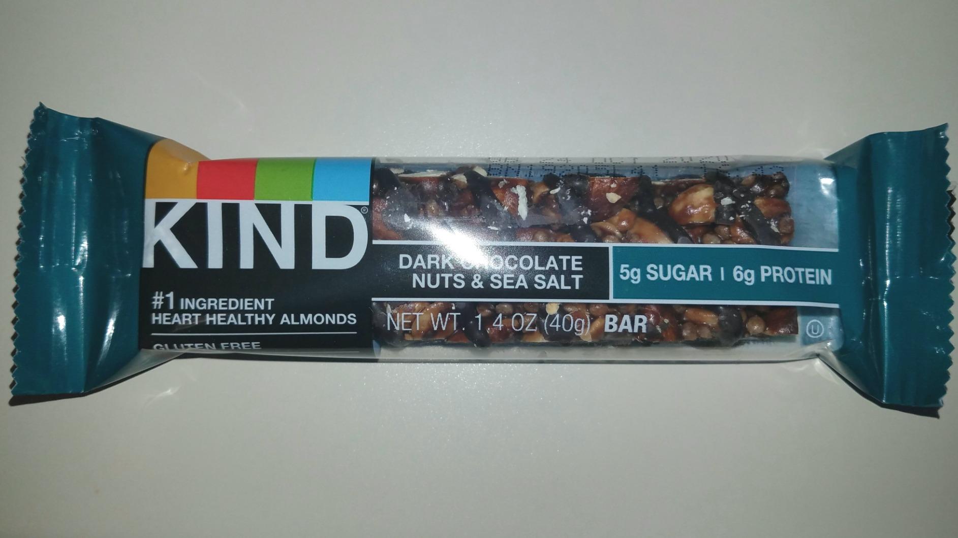 KIND Healthy Snacks Bars, Dark Chocolate Nuts & Sea Salt, Gluten Free, Low Sugar, High Fiber Snacks, 6g Protein, 12 Count customer photo 2