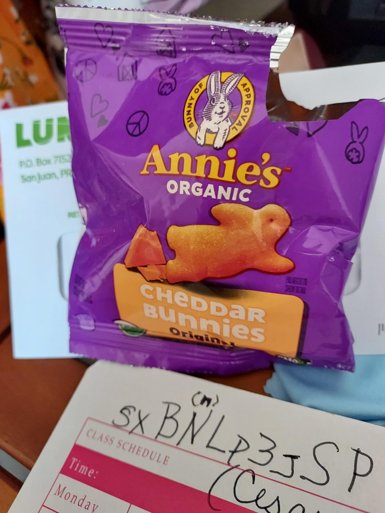 Annie's Organic Variety Pack, Cheddar Bunnies, Bunny Grahams and Cheddar Squares, 12 Pouches, 11 oz customer photo 1