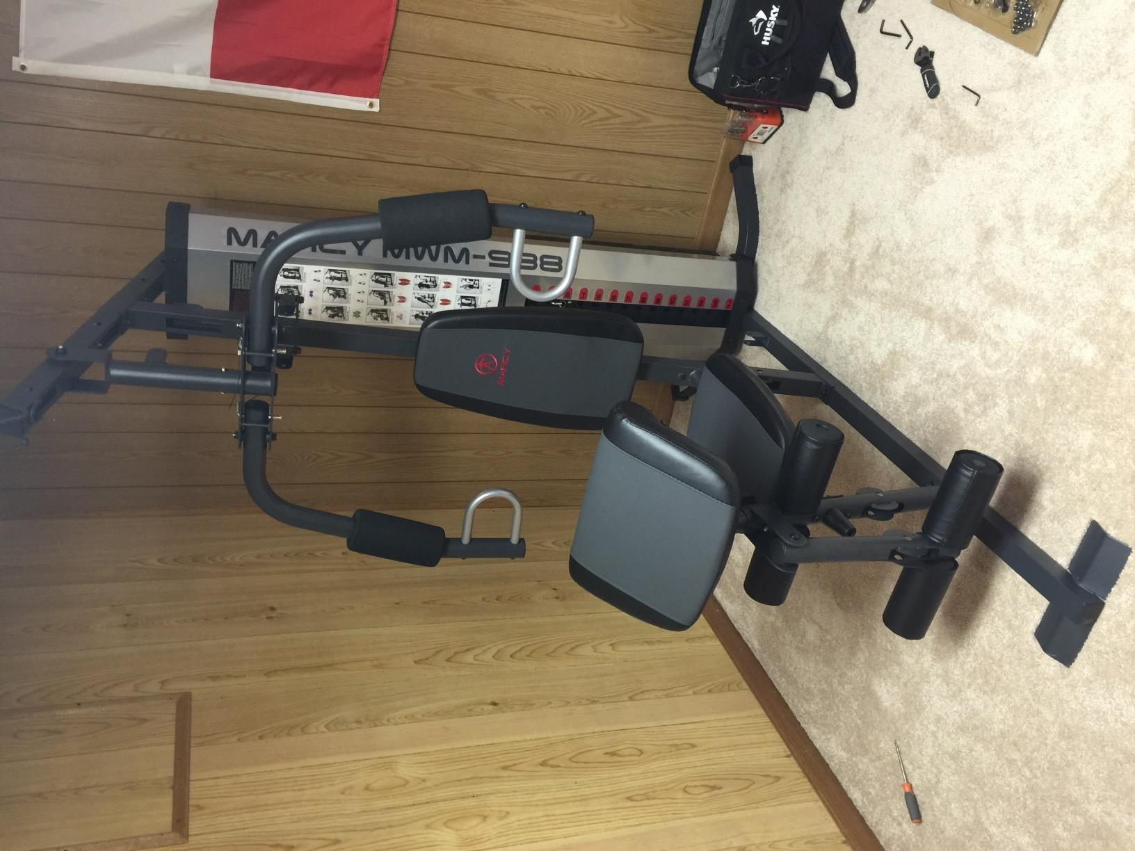 Marcy MWM-988 Multifunction Steel Home Gym 150lb Weight Stack Machine customer photo 2