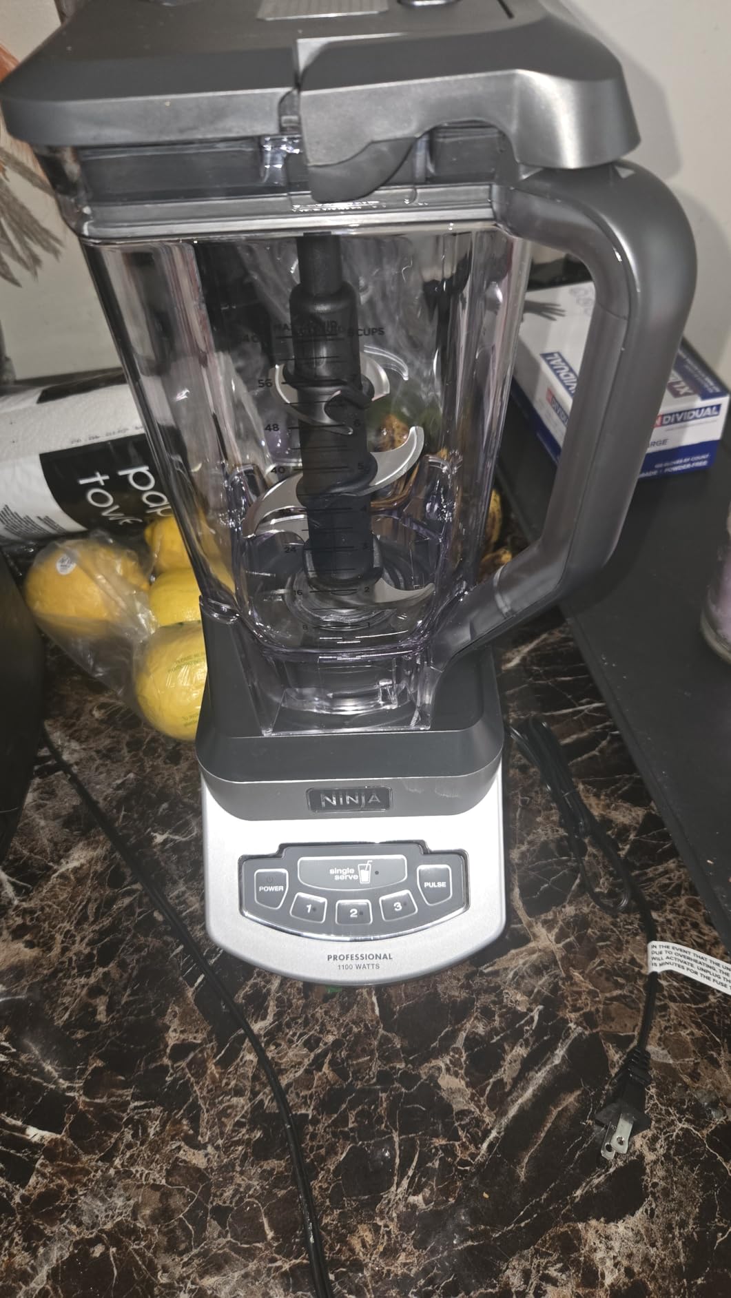 Ninja BL660 Professional Compact Smoothie & Food Processing Blender, 1100W, 72oz Pitcher with 2 To-Go Cups for Frozen Drinks, Smoothies and Sauces customer photo 2