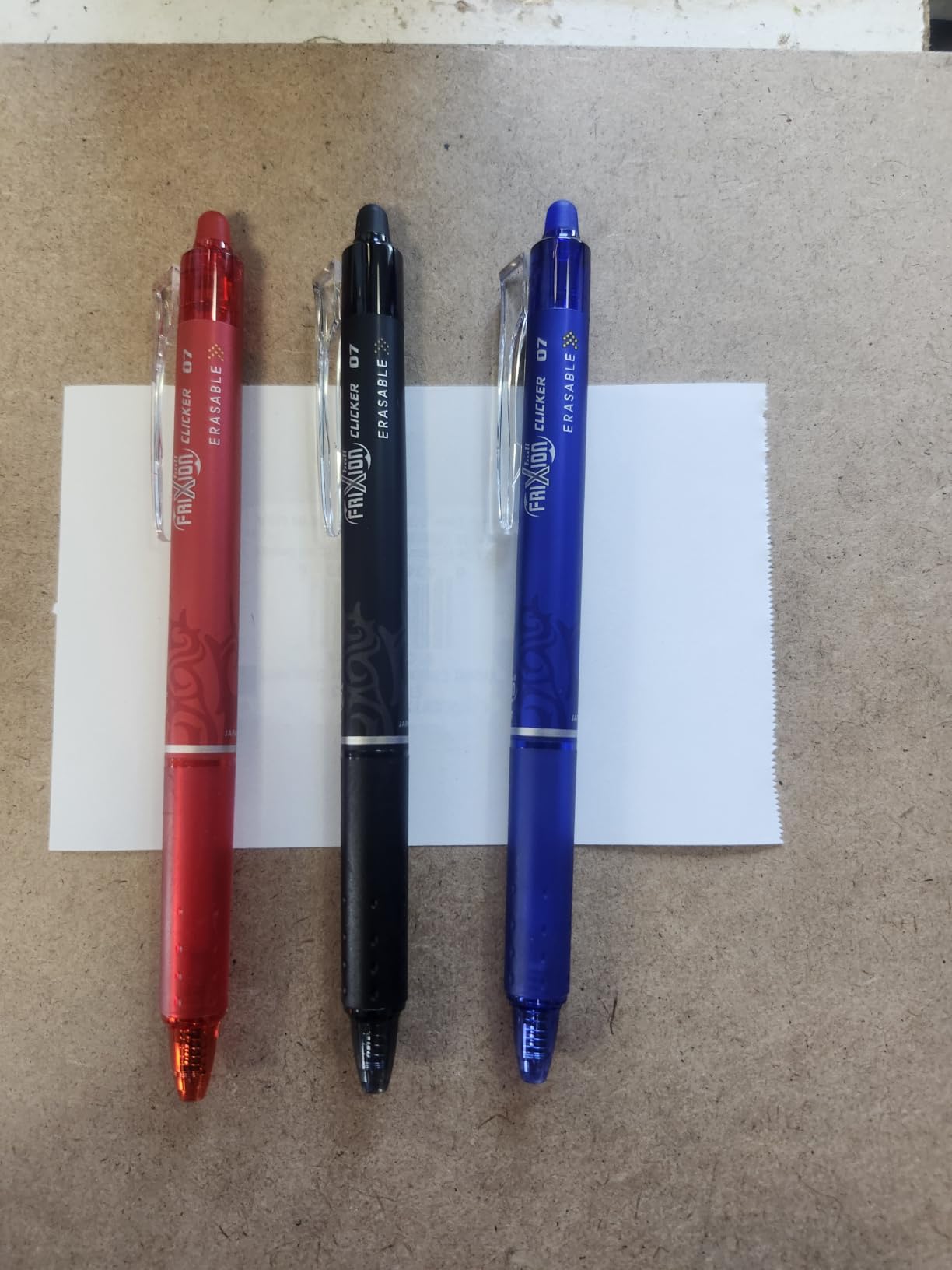 PILOT FriXion Clicker Erasable Pens, Fine Point 0.7 mm, Black Ink, 3-Pack customer photo 2