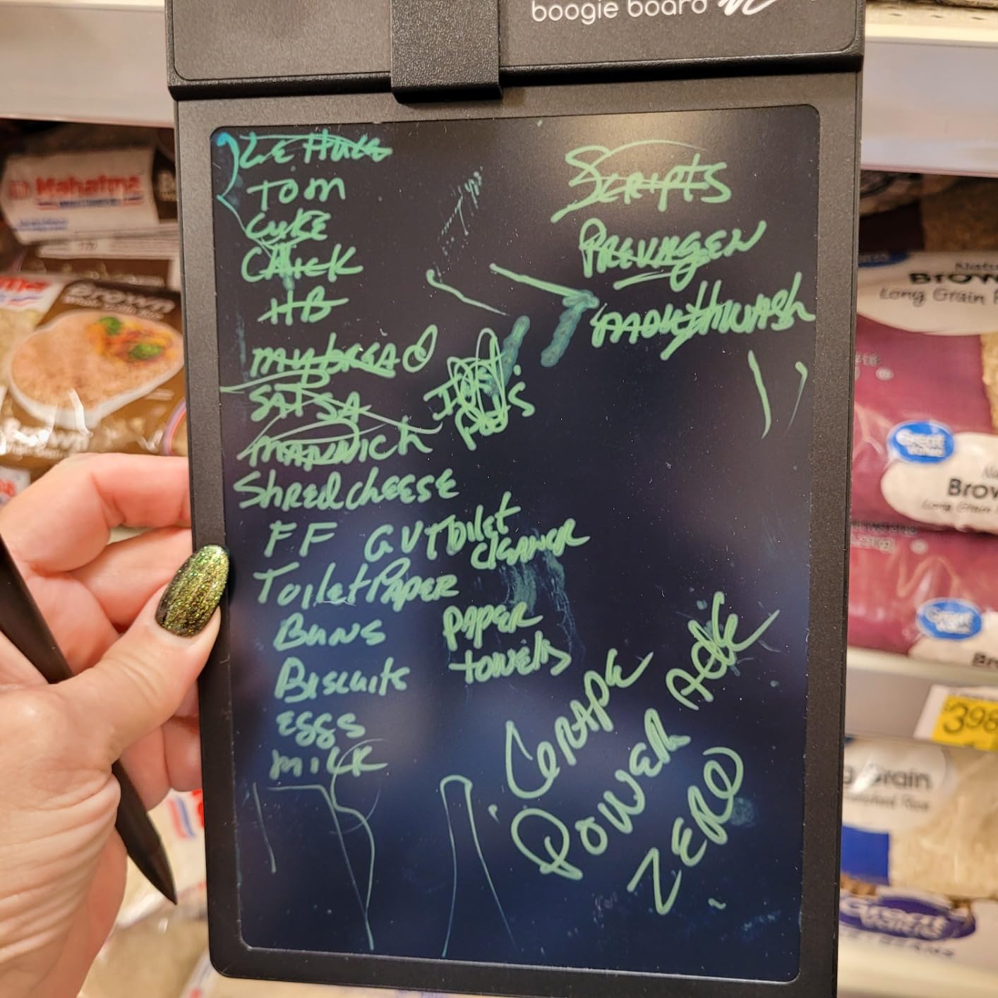 Basics Reusable Writing Pad - Digital Drawing Tablet, LCD Writing Pad with Instant Erase, Includes Stylus Pen customer photo 1