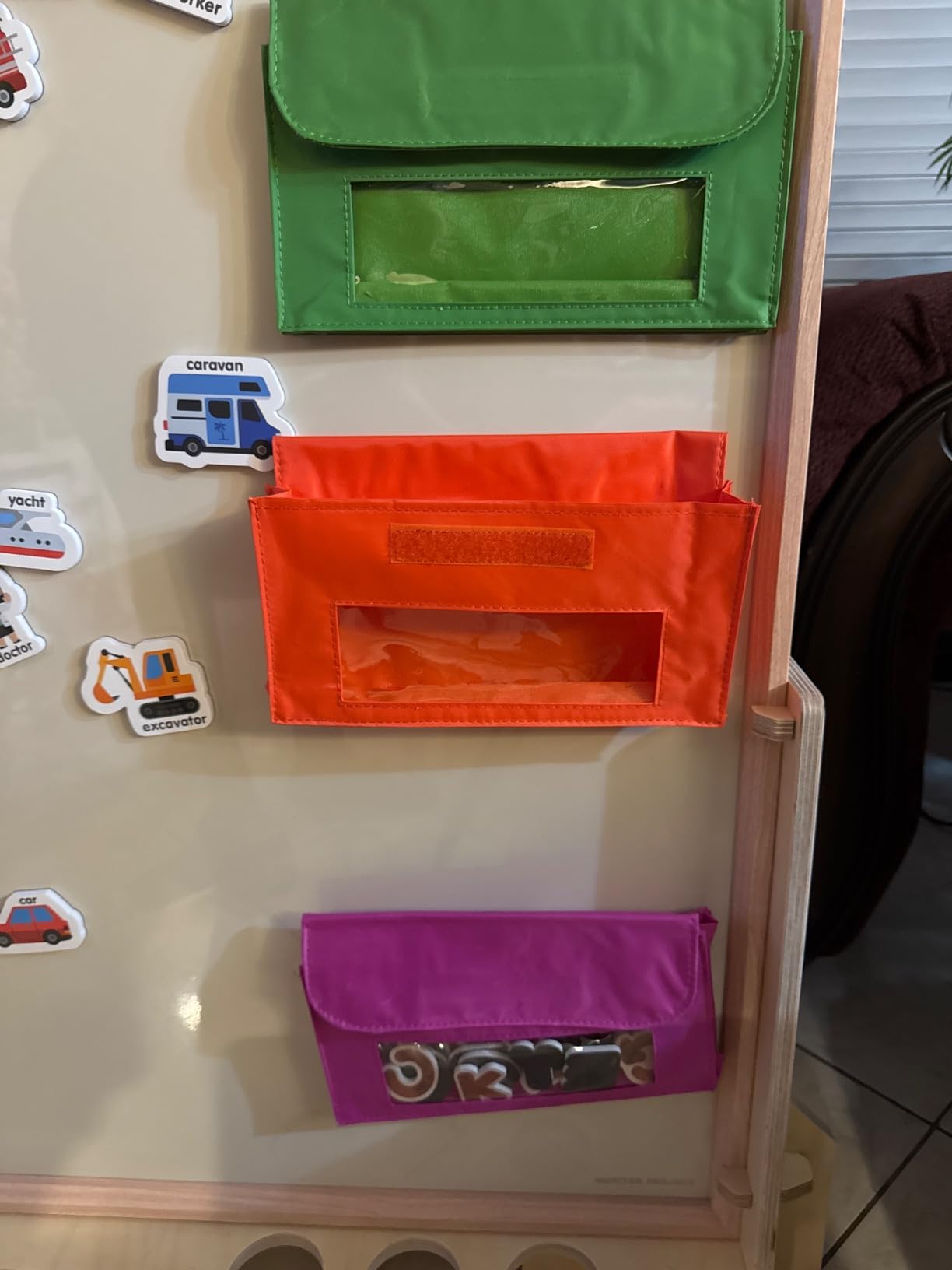 Learning Resources Magnetic Storage Pockets - Classroom Organization Planner, Homeschool Storage, Pencil and Pen Stationery Holder, Teacher Back to School Supplies customer photo 1