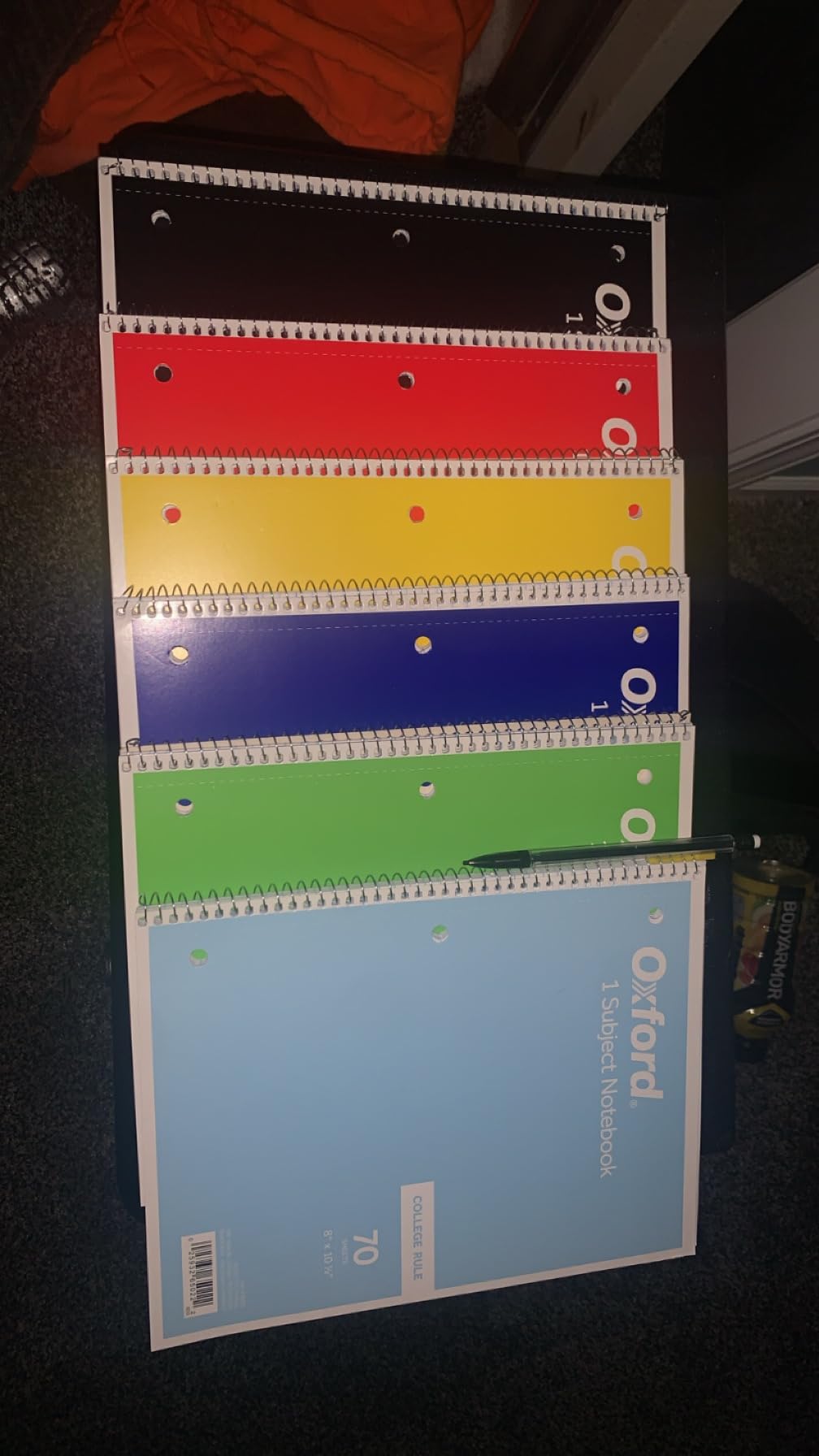 Oxford Spiral Notebook 6 Pack, 1 Subject, College Ruled Paper, 8 x 10-1/2 Inch, Color Assortment Design May Vary (65007) customer photo 1