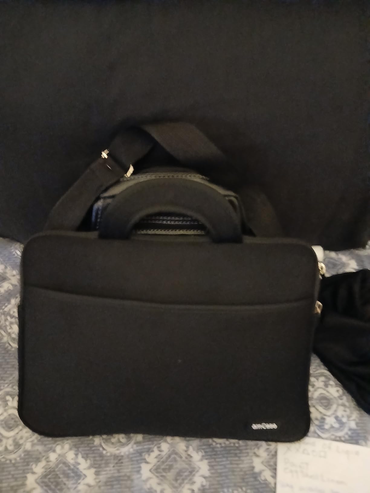 amCase Chromebook Case 11.6 to 12 inch Neoprene Sleeve with Handle, Black customer photo 1