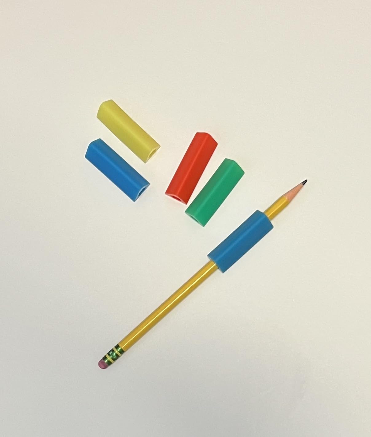 The Classics 12-Pack Triangle Pencil Grips, Assorted Bright Colors, 1.75-Inch Long (TPG-16212) customer photo 1