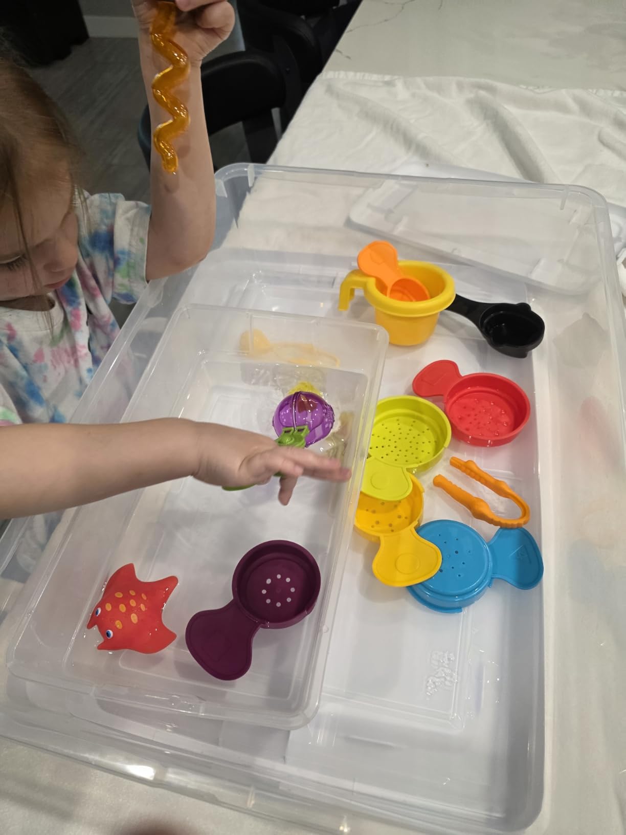 Learning Resources Helping Hands Fine Motor Tool Set Toy - Sensory Bin Sand Toys, Montessori, Plastic Tweezers, Therapy Games For Toddler, Homeschool Preschool Supplies customer photo 1