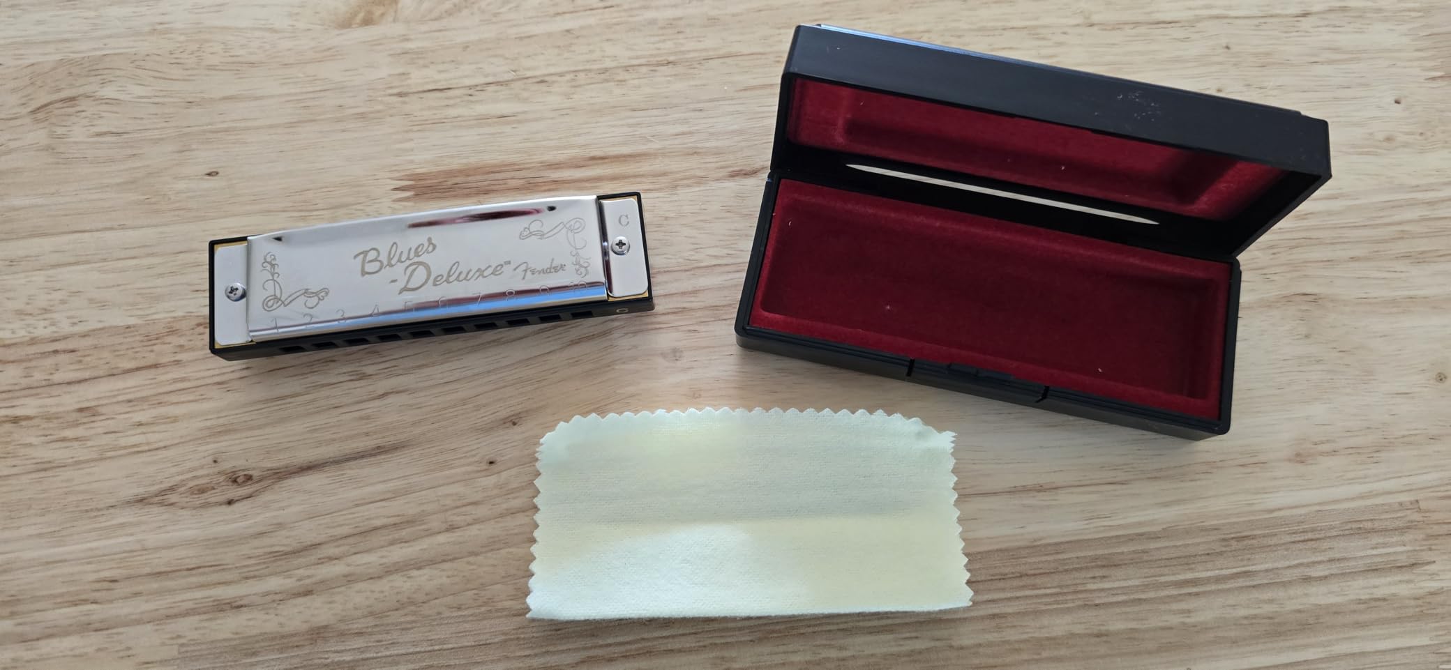 Fender Blues Deluxe Harmonica, Key of C | 10-hole diatonic harmonica, ideal for beginners and blues players customer photo 1
