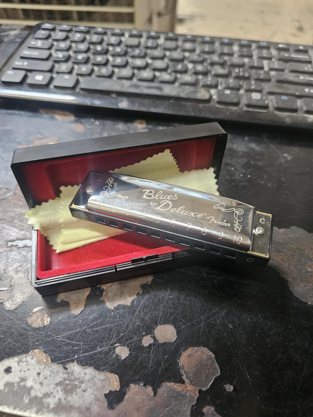 Fender Blues Deluxe Harmonica, Key of C | 10-hole diatonic harmonica, ideal for beginners and blues players customer photo 2