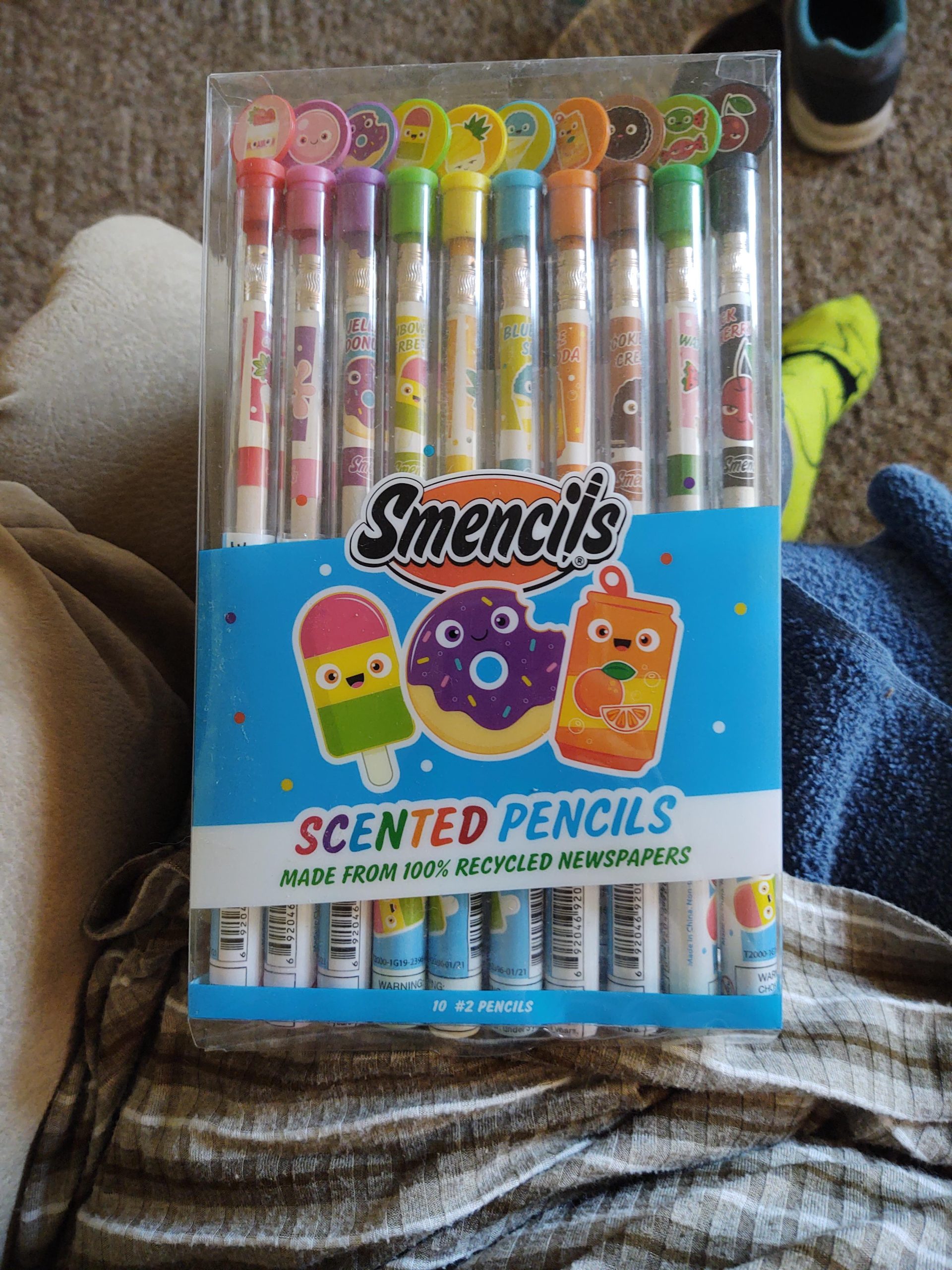 Smencils - Patented Gourmet Scented Graphite HB #2 Pencils Made from Recycled Newspapers, 10 Count, Gifts for Kids, School Supplies customer photo 2