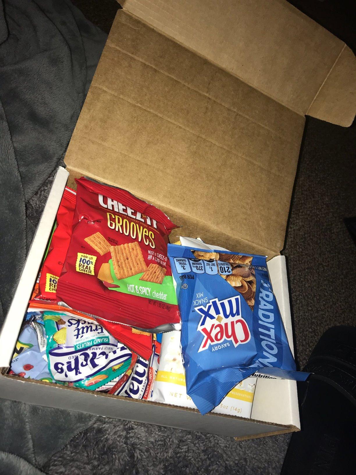 COLLEGEBOX Snack Box (45 Count) Summer Variety Pack Care Package Gift Basket Adult Kid Guy Girl Women Men Birthday College Student Office School Graduation customer photo 1