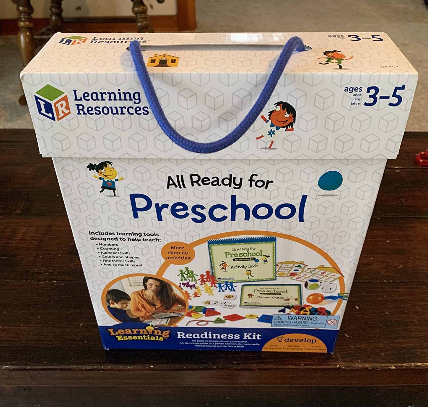 Learning Resources All Ready For Preschool Readiness Kit - 60 Activities Set, Ages 3+, Kindergartner Preparation Kit, Preschool Homeschool Curriculum customer photo 1