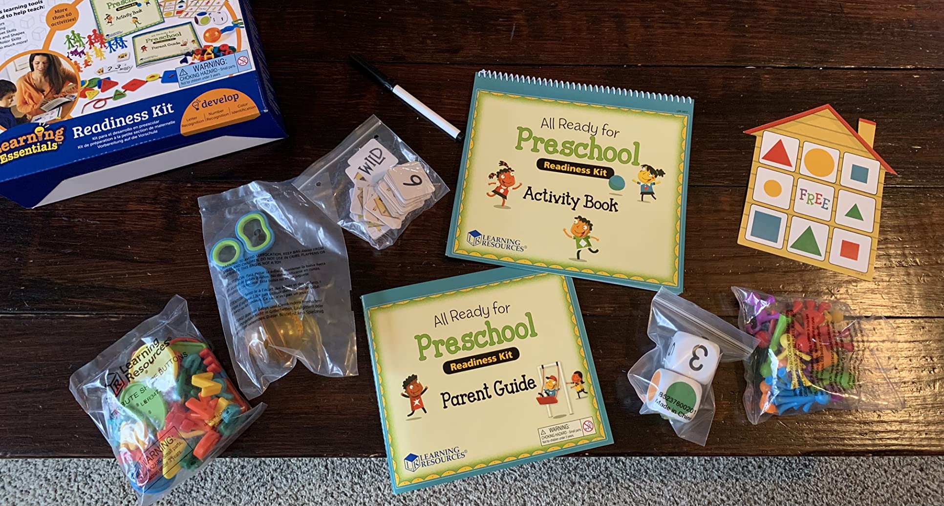 Learning Resources All Ready For Preschool Readiness Kit - 60 Activities Set, Ages 3+, Kindergartner Preparation Kit, Preschool Homeschool Curriculum customer photo 2