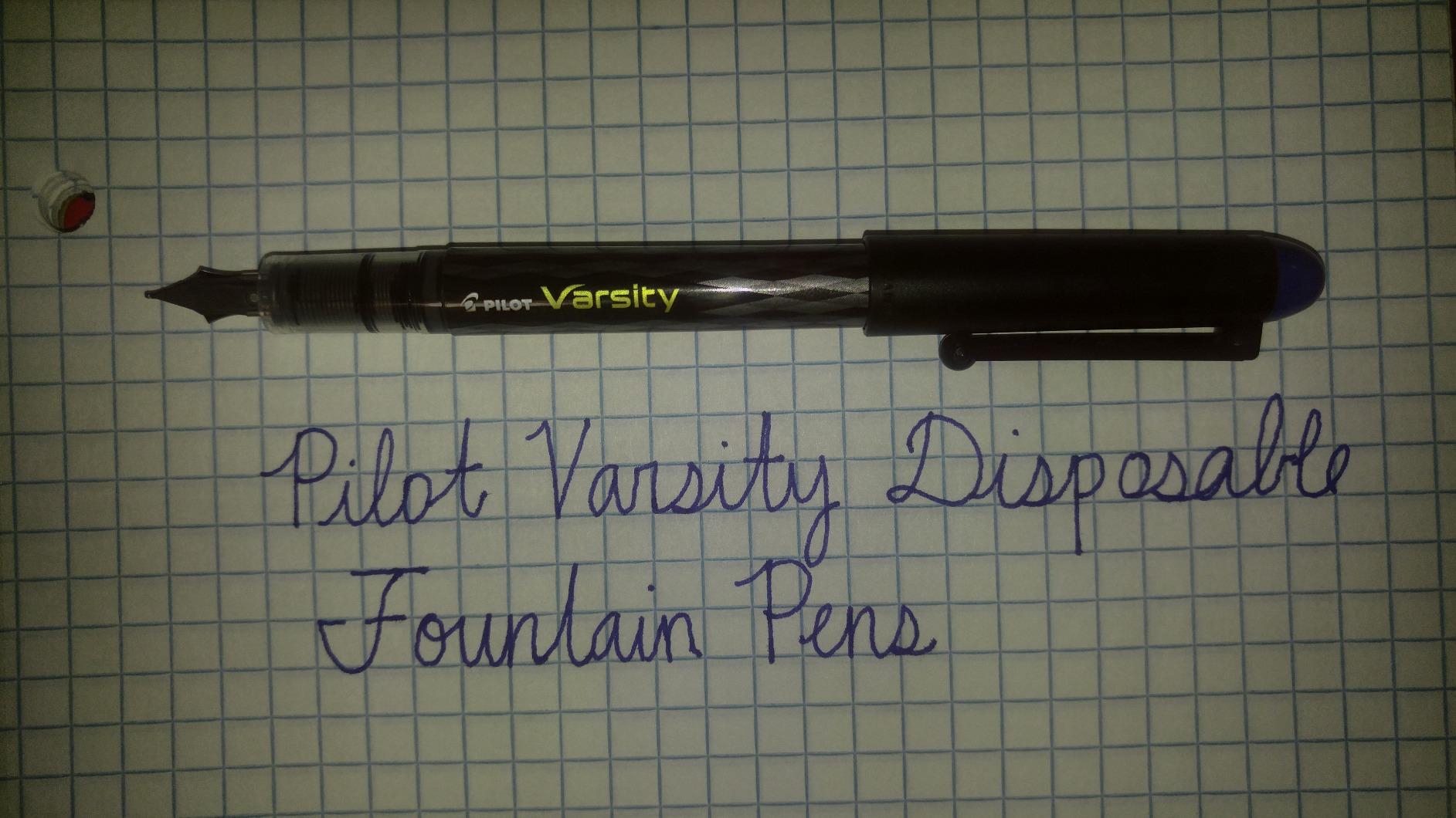 Pilot Varsity Disposable Fountain Pens, Blue Ink, Medium Point, Pack of 6 customer photo 2
