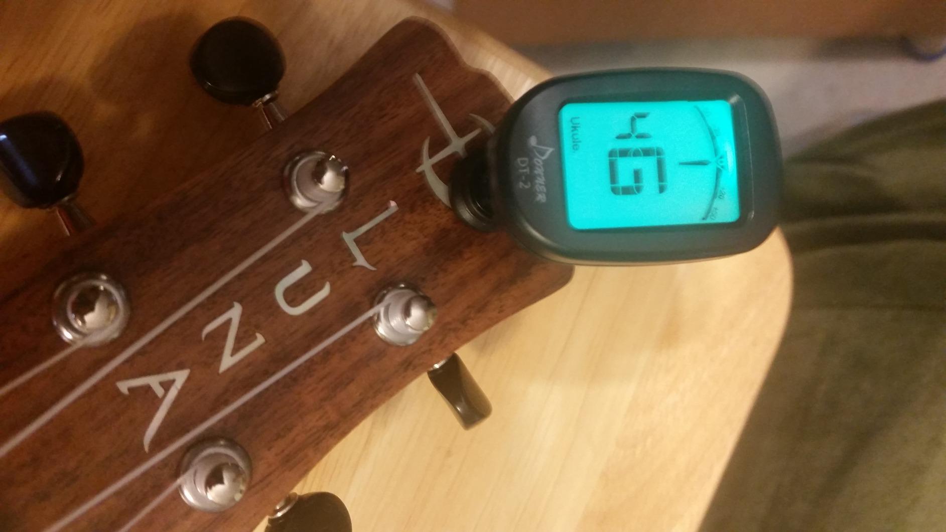 Donner Guitar Tuner Clip on - Accurate Chromatic, Acoustic Guitar Bass Violin Ukulele Tuner DT-2 customer photo 2