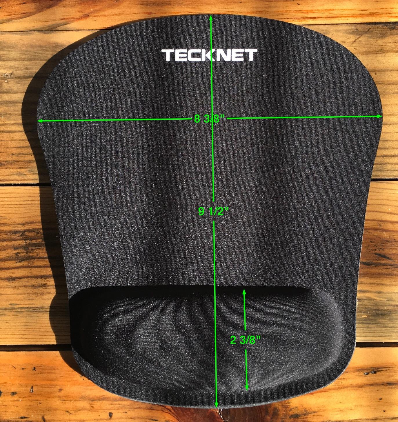 TECKNET Ergonomic Mouse Pad with Wrist Support Black | Soft Memory Foam, Fast Rebound, Pain Relief,Waterproof Surface, Non-slip Base customer photo 1