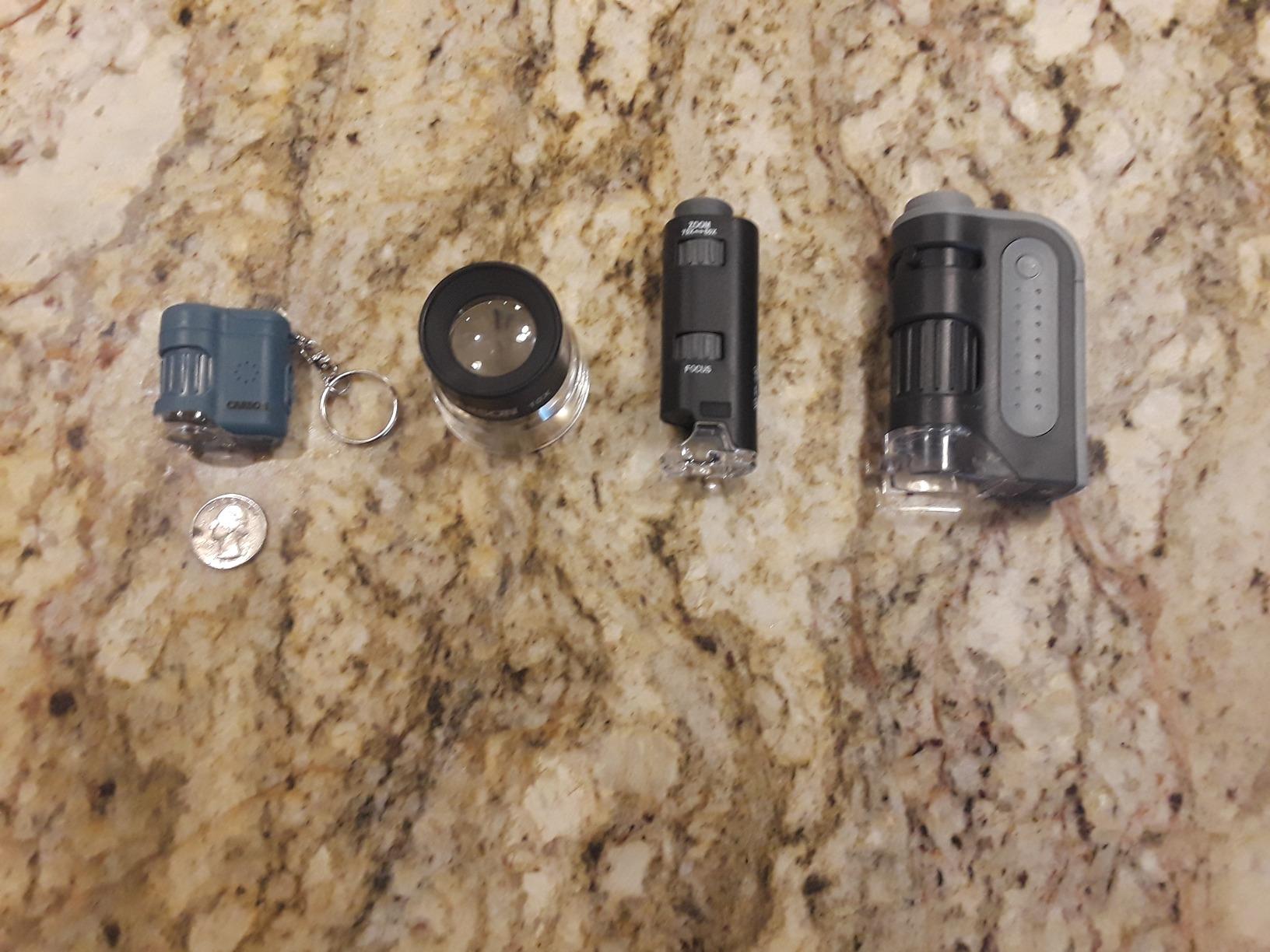 MicroMini Blue, Pocket Microscope Keychain | Built-In Flashlight with UV and LED Light - STEM Educational Tool (MM-280B) customer photo 1
