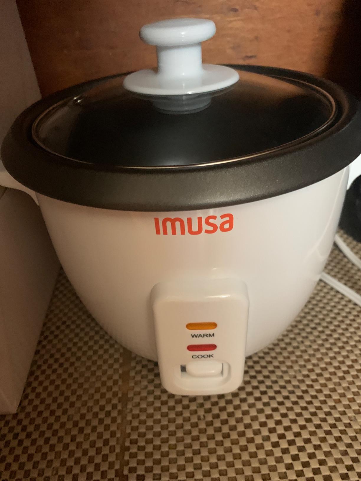 IMUSA 10 Cup Deluxe Stainless Steel Electric Rice Cooker with Steam Tray | Mirror-Polished Finish, Steam Tray Nonstick Pot, Ideal for Rice and Grains, Great for Large Family Dinners customer photo 2