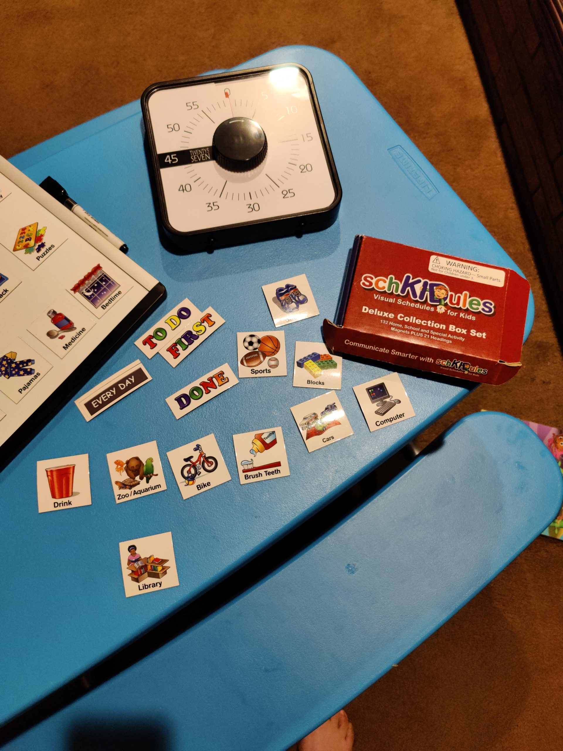 153 pc Daily Visual Schedule Magnets for Kids - Create Healthy Routines, Reminders, Kids Calendars, Chore Charts & Behavioral Supports for Kids who Thrive on Visuals, Type A Toddlers, Autism & ADHD customer photo 2