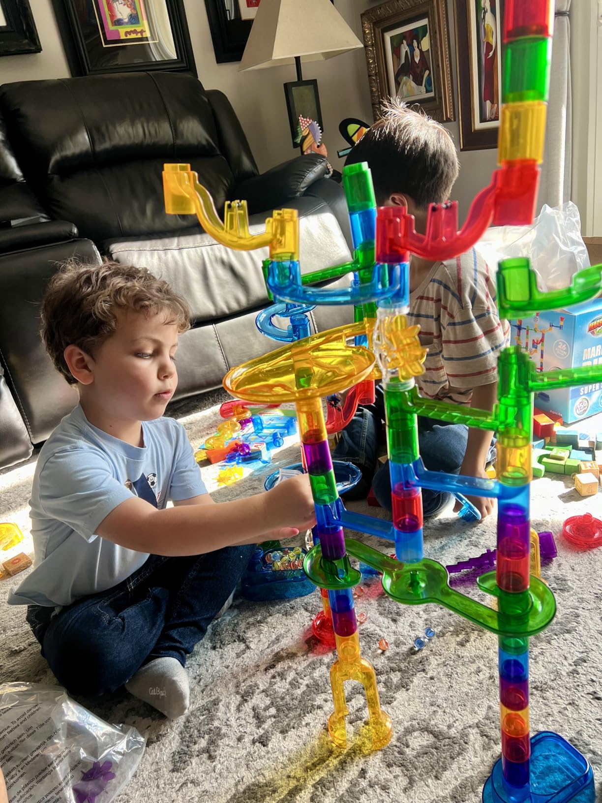 Marble Genius Marble Run Super Set - 150 Translucent Pieces, STEM Toy customer photo 1