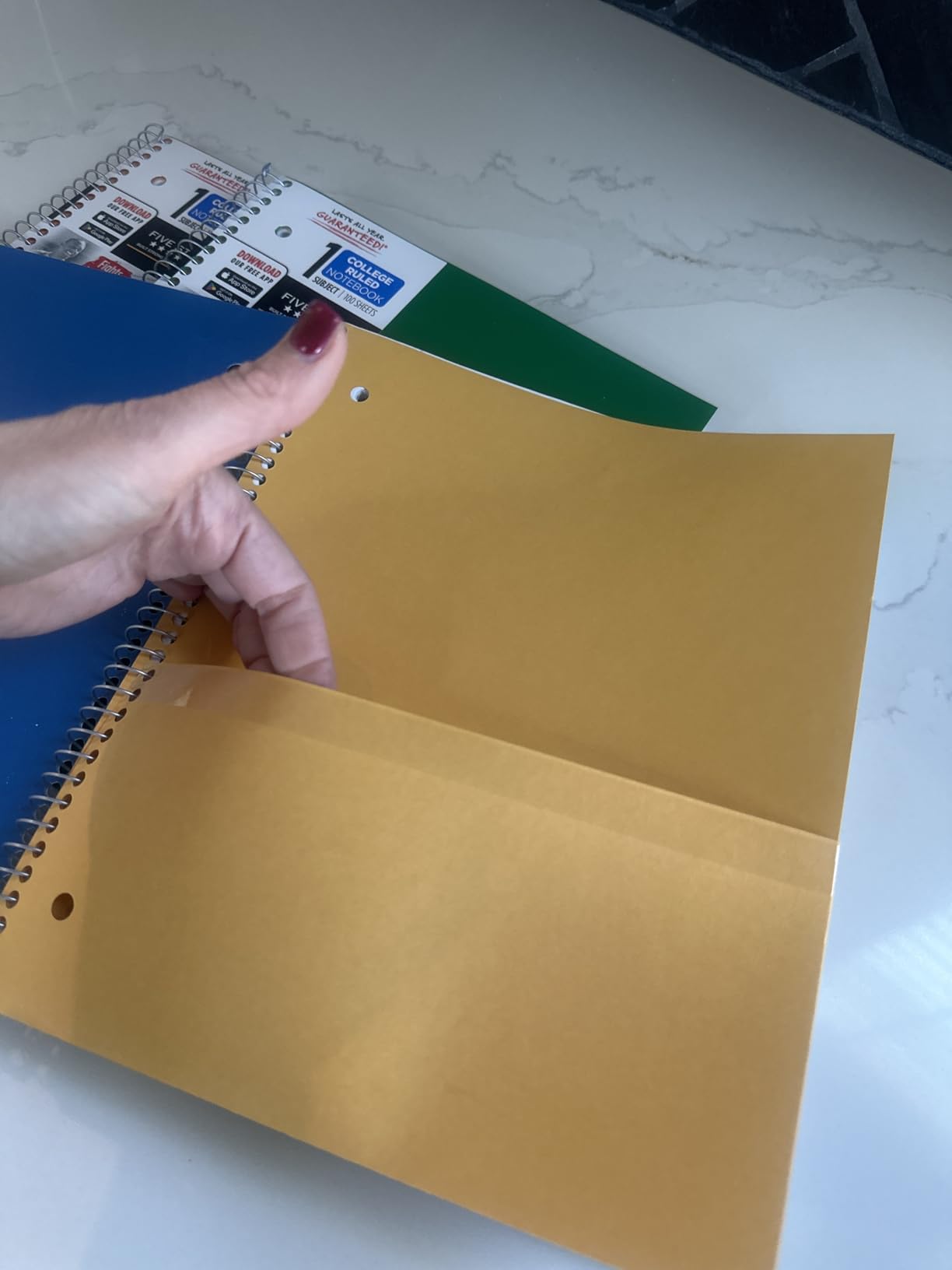 Five Star Spiral Notebook + Study App, 1 Subject, College Ruled Paper, 8.5