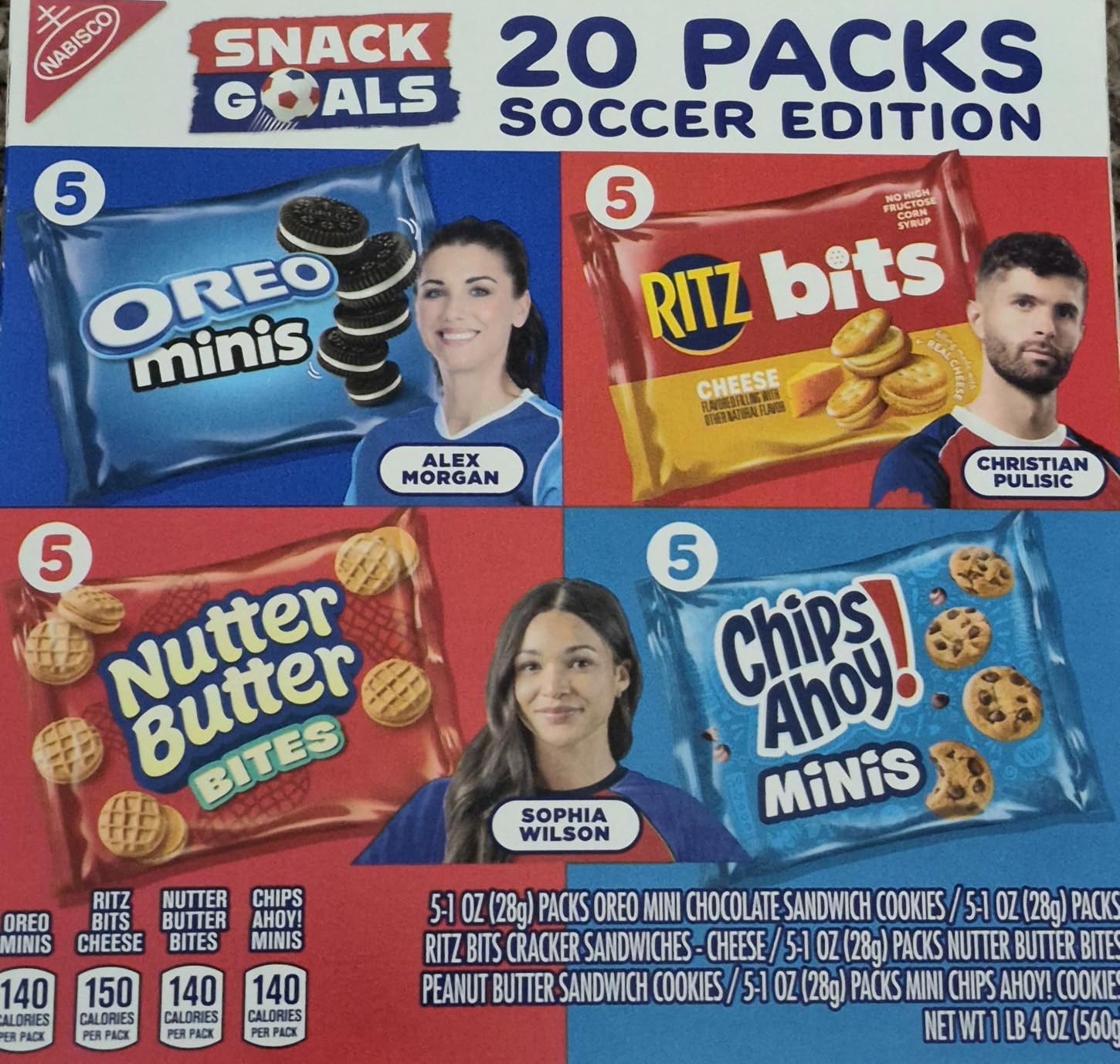 Nabisco Snacks Variety Pack, 4 Flavors, Cookies & Crackers, 20 Snack Packs | OREO Minis, NUTTER BUTTER Bites, CHIPS AHOY! Minis Cookies, and RITZ Bits Cheese Sandwich Crackers, Individually Wrapped customer photo 2