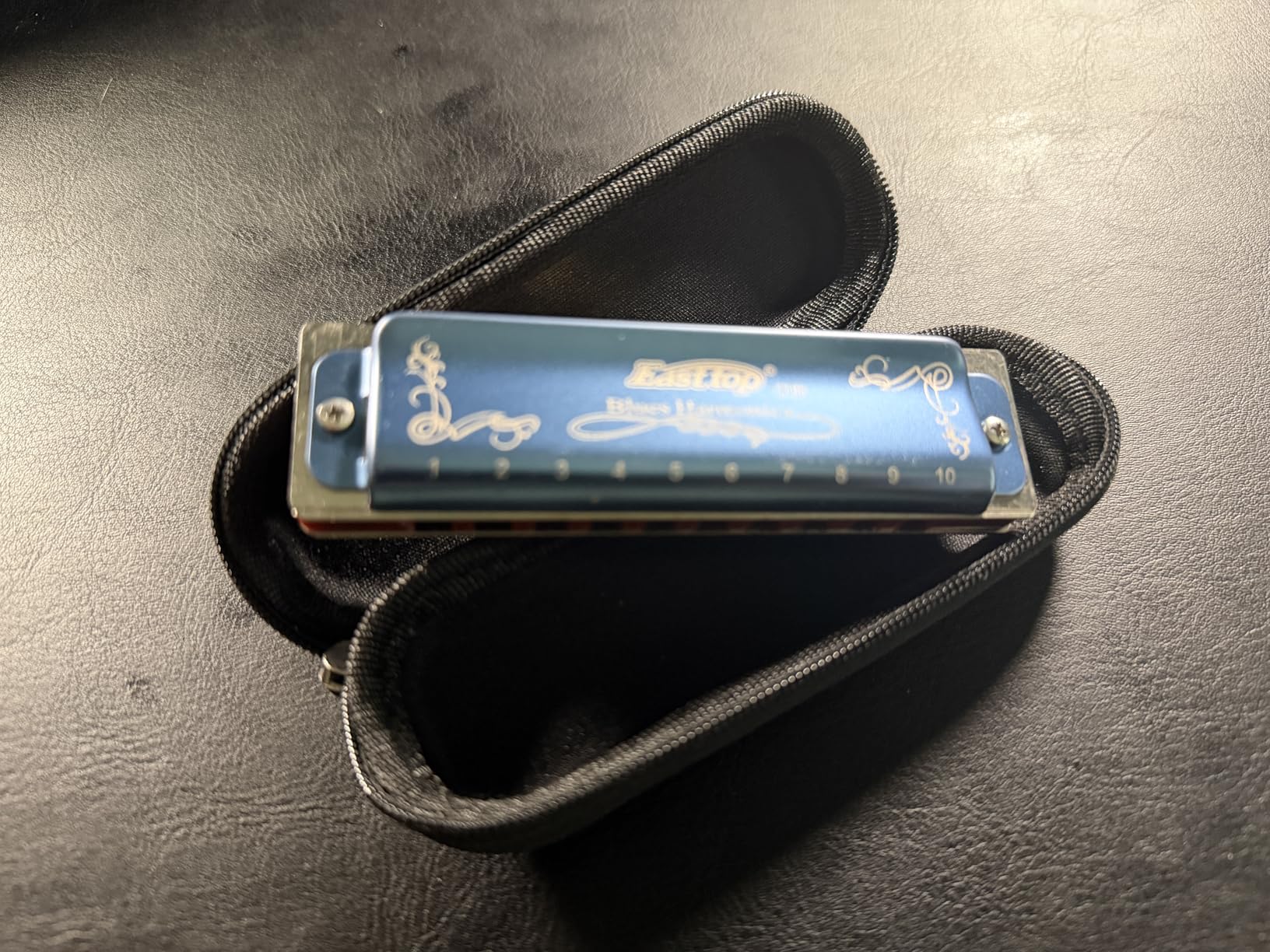 East top Harmonica Key of C, 10 Holes 008K Diatonic Mouth Organ with Blue Case, Standard Harmonica For Adults, Professionals, Beginners and Students customer photo 1