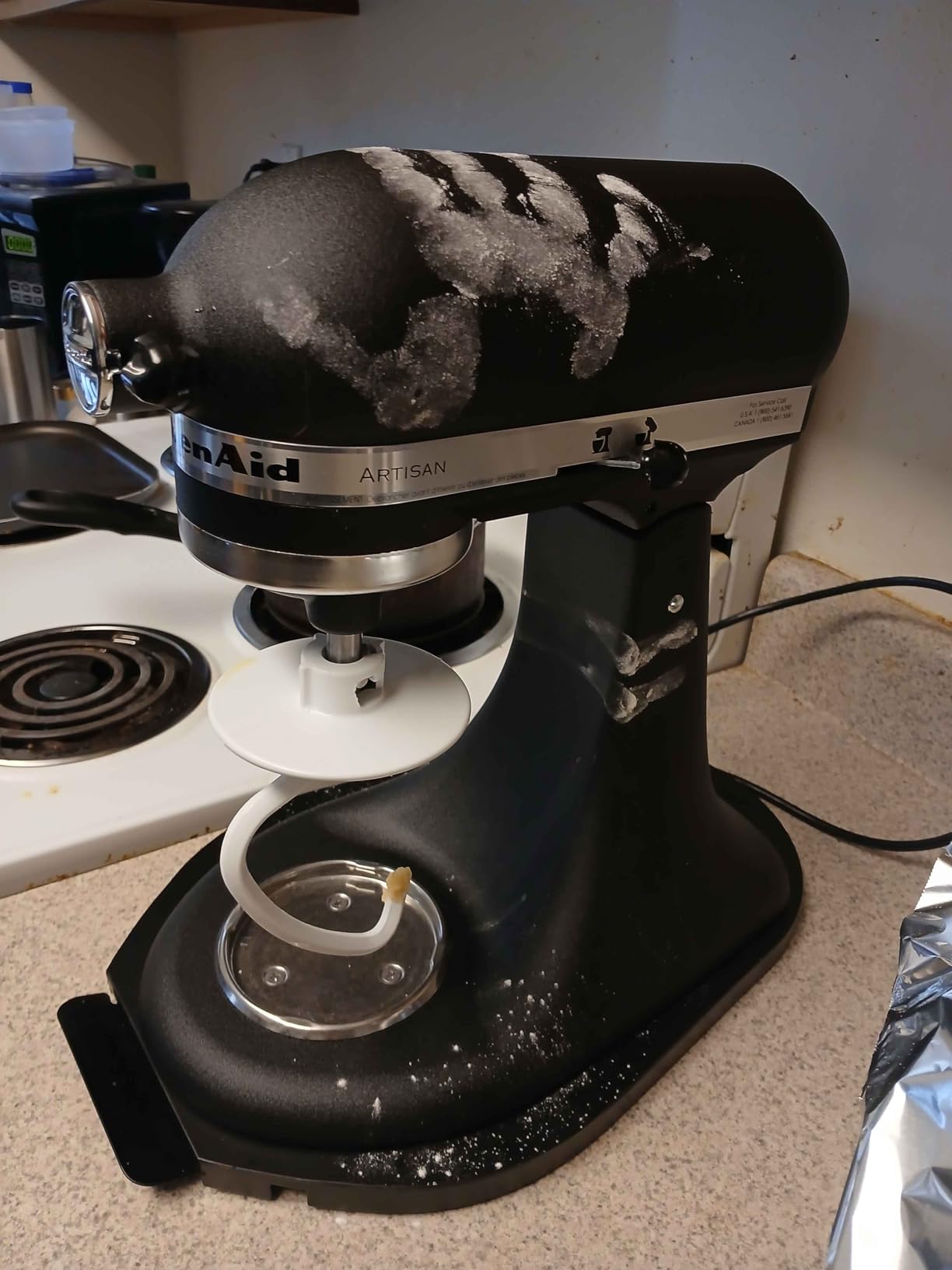 KitchenAid Artisan, 5-Qt Tilt Head Stand Mixer, KSM150PS, Black Matte customer photo 2