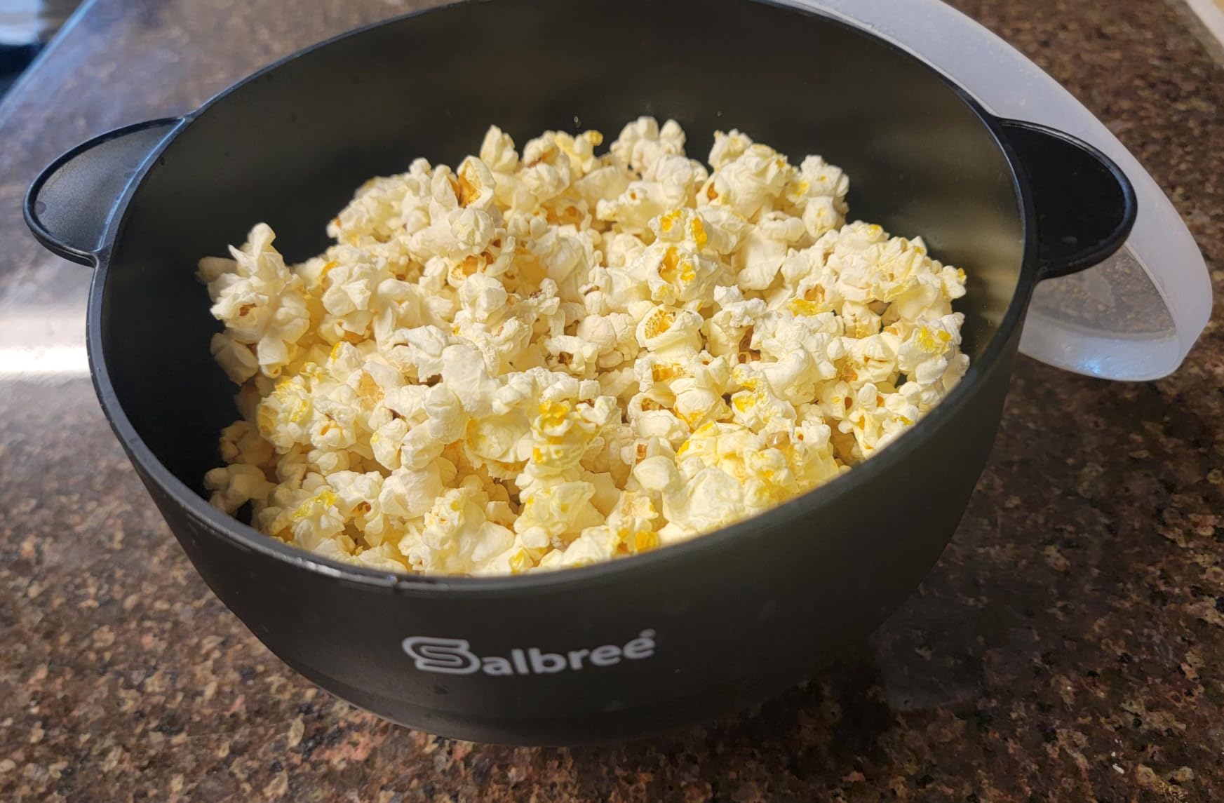 The Original Salbree Microwave Popcorn Popper Machine, Silicone Popcorn Maker, Collapsible Microwavable Bowl - Hot Air Popper - No Oil Required - The Most Colors Available (Turquoise) customer photo 1