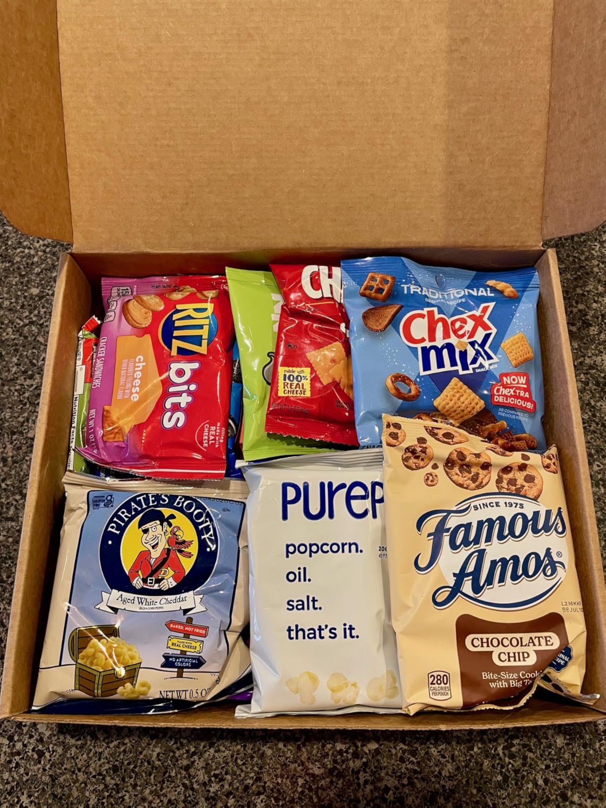 CRAVEBOX Snacks Box Variety Pack Care Package (45 Count) Summer Treats Gift Basket Adults Kids Grandkids Guys Girls Women Men Boyfriend Birthday Cookies Chips College Student Office School customer photo 2