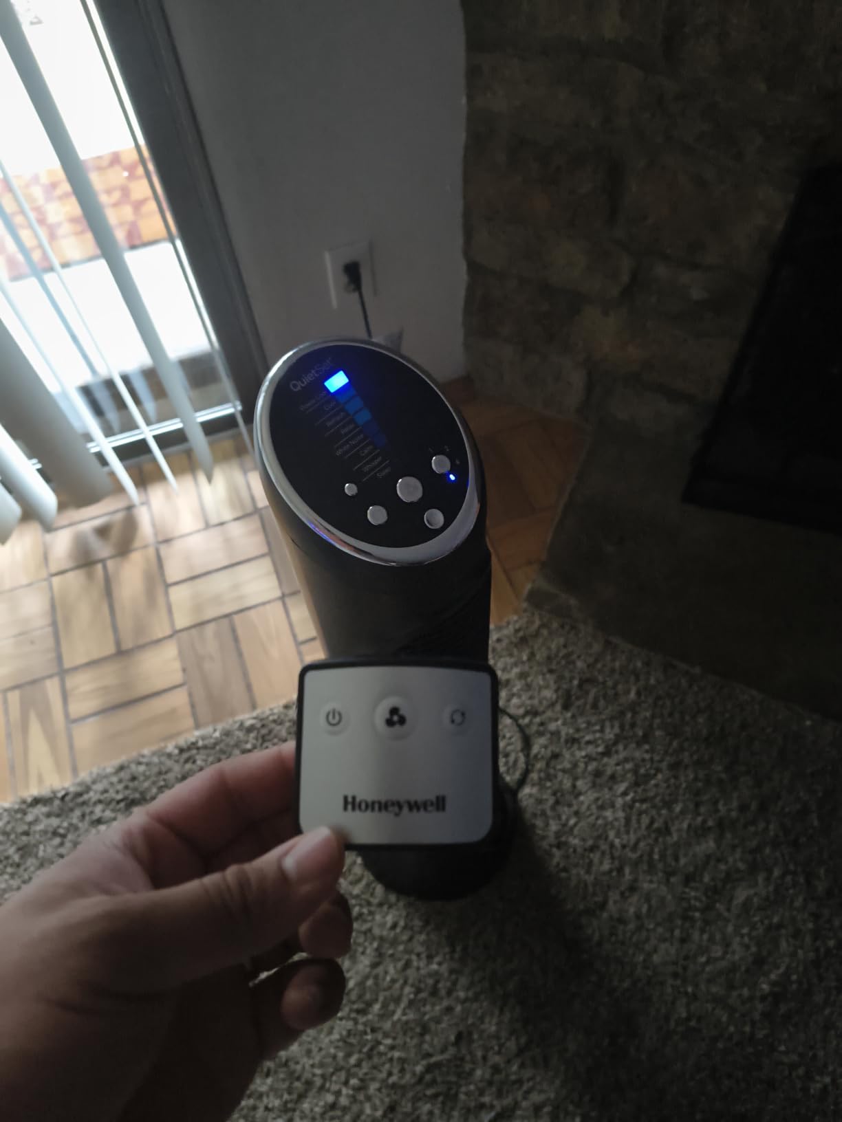 Honeywell QuietSet Whole Room Oscillating Tower Fan with Remote, White, HYF260 customer photo 2