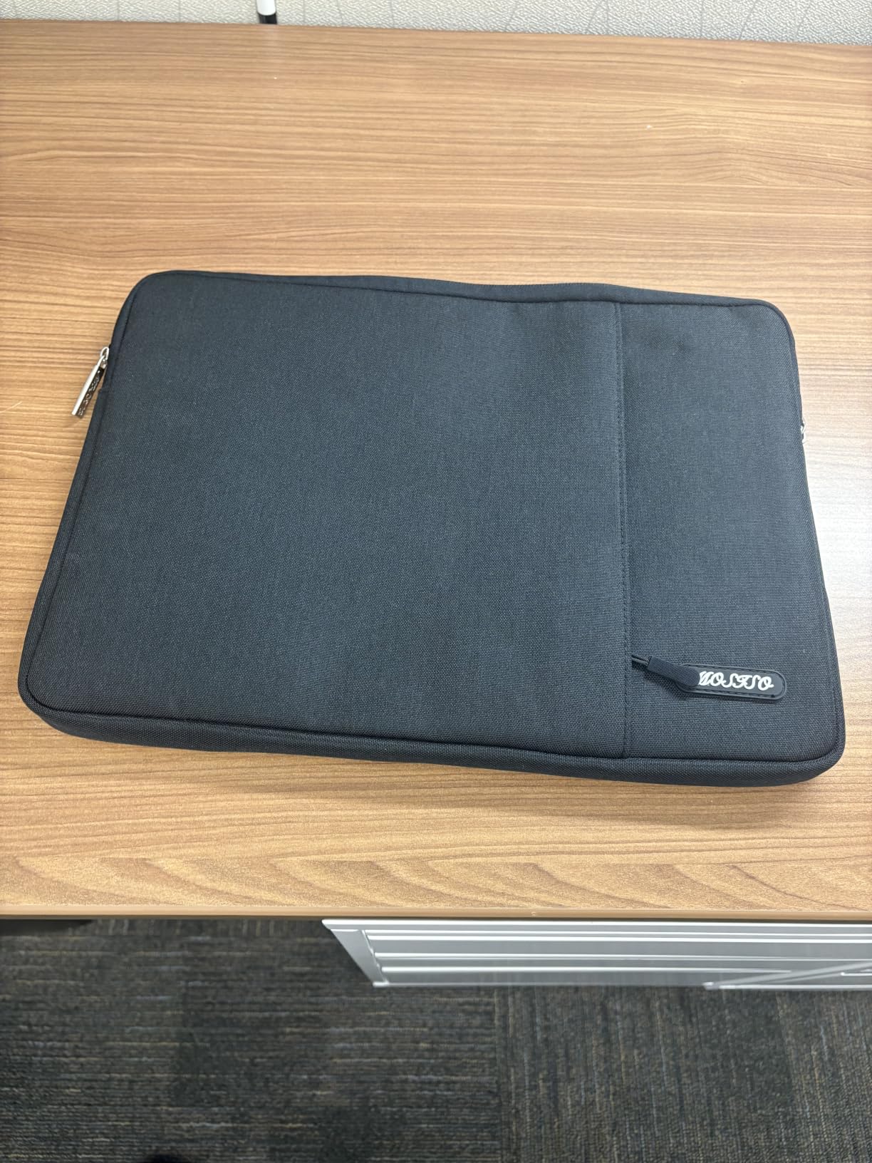 MOSISO Laptop Case 13.3 inch, 13-13.3 inch Laptop Sleeve Compatible with MacBook Air/Pro 13/Pro 14 M5 M4 M3 M2 M1, HP Dell ASUS Lenovo, Polyester Vertical Computer Sleeve Bag with Pocket, Black customer photo 2