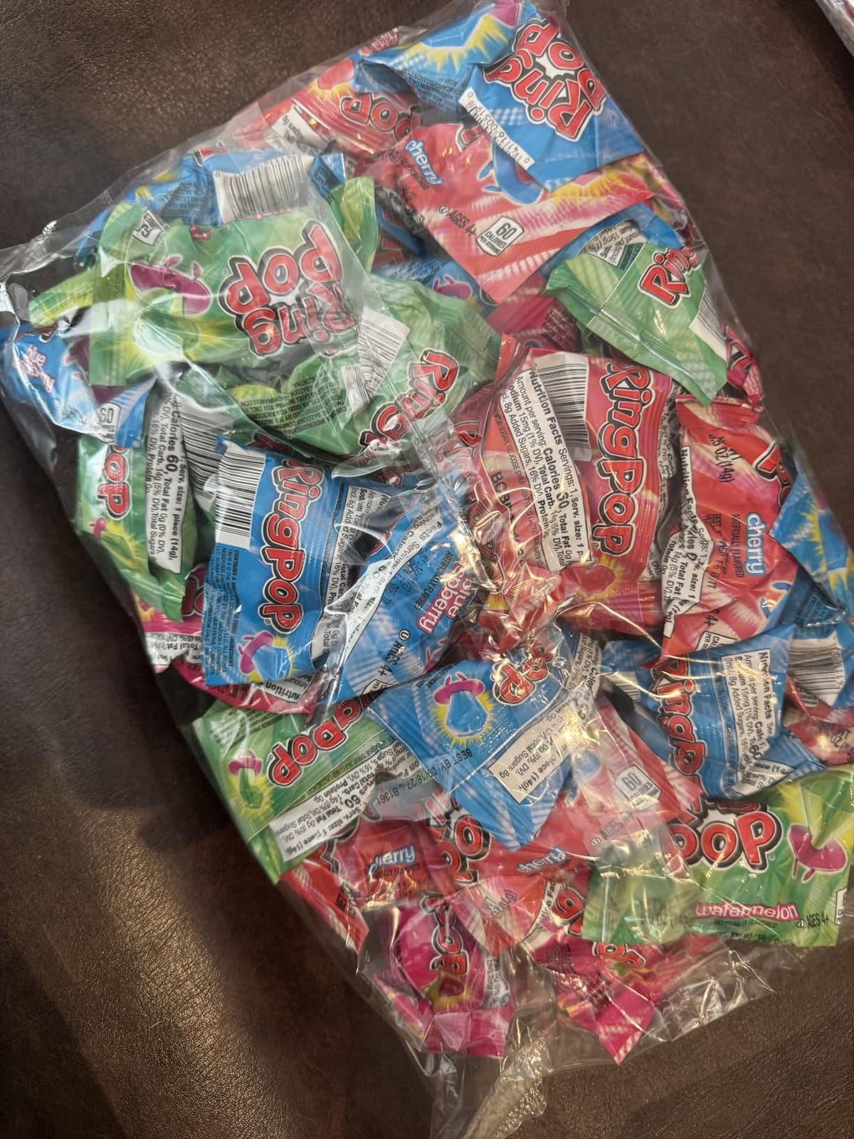 Ring Pop Lollipops - Bulk Candy Individually Wrapped Suckers Variety | Party Pack- 20 Count w/Assorted Flavors - Hard Candy for Party Favors, Kids & Goodie Bag Stuffers customer photo 2