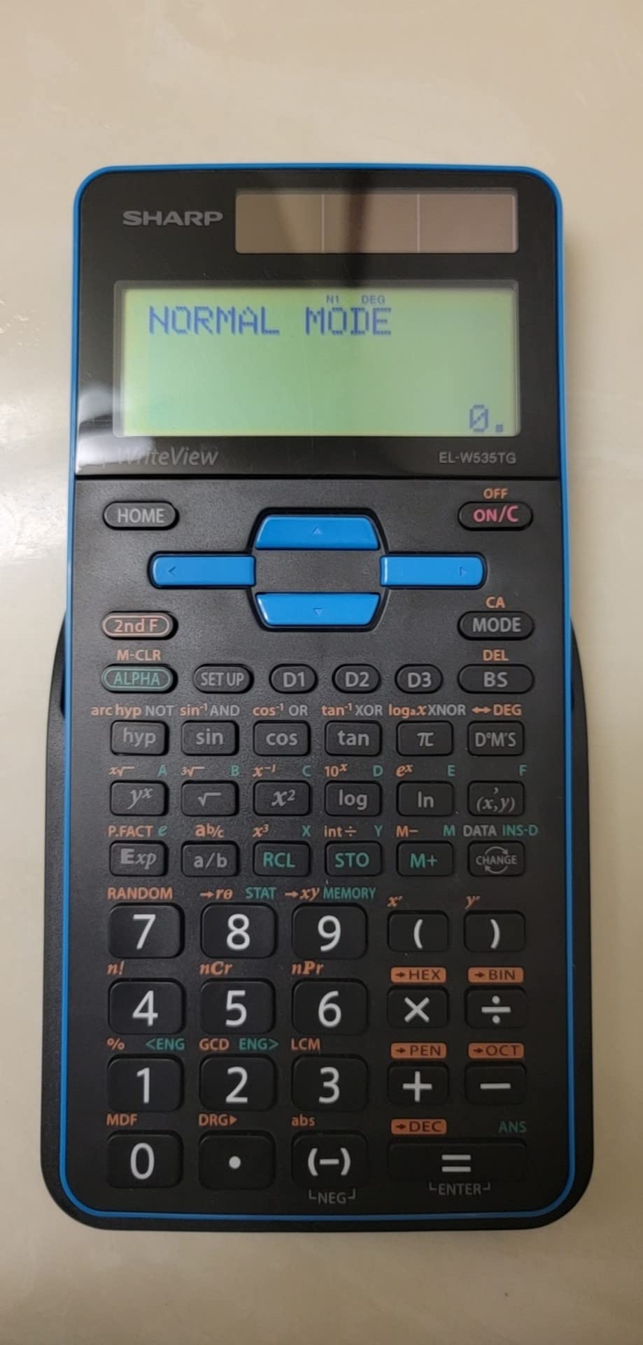 Sharp EL-W535TGBBL Scientific Calculator with WriteView 4 Line Display, Black, Blue customer photo 1