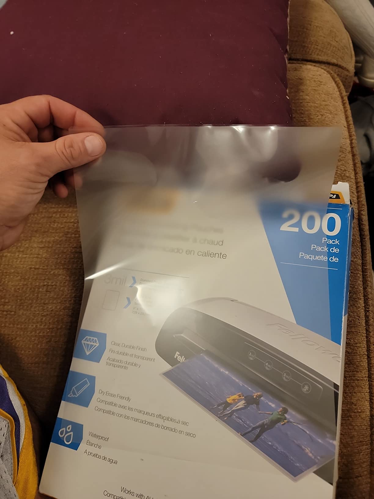 Fellowes Thermal Clear Laminating Pouches, Letter Size Sheets, 3 Mil, 200pk | Premium Protection, Dry-Erase Friendly, Perfect for Classroom School Supplies & Projects customer photo 2