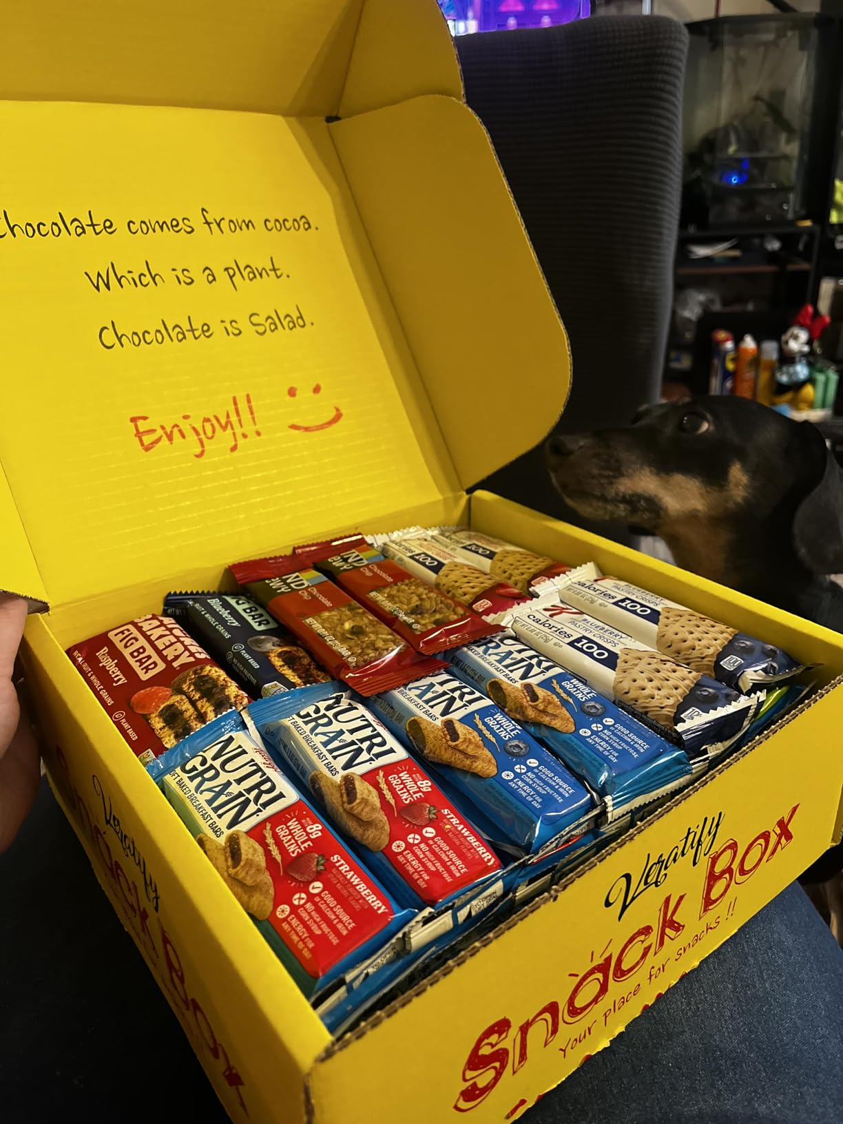 Veratify Healthy Mixed Snack Box (66 Count) Snacks Gift Basket Granola Bars Bulk Variety Grab and Go Men Women Adults Office Work Travel Employee Appreciation School College customer photo 2