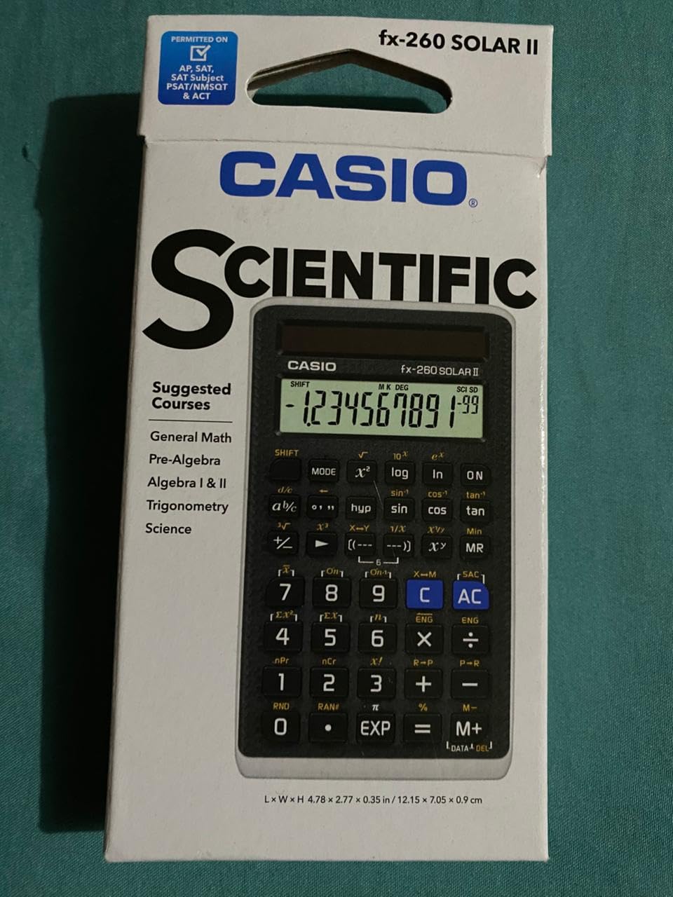Casio fx-260 Solar II Scientific Calculator | 10-Digit Display | Fraction & Trig Functions | Ideal for Middle School, High School Math, Algebra, Trigonometry | Solar Powered customer photo 1