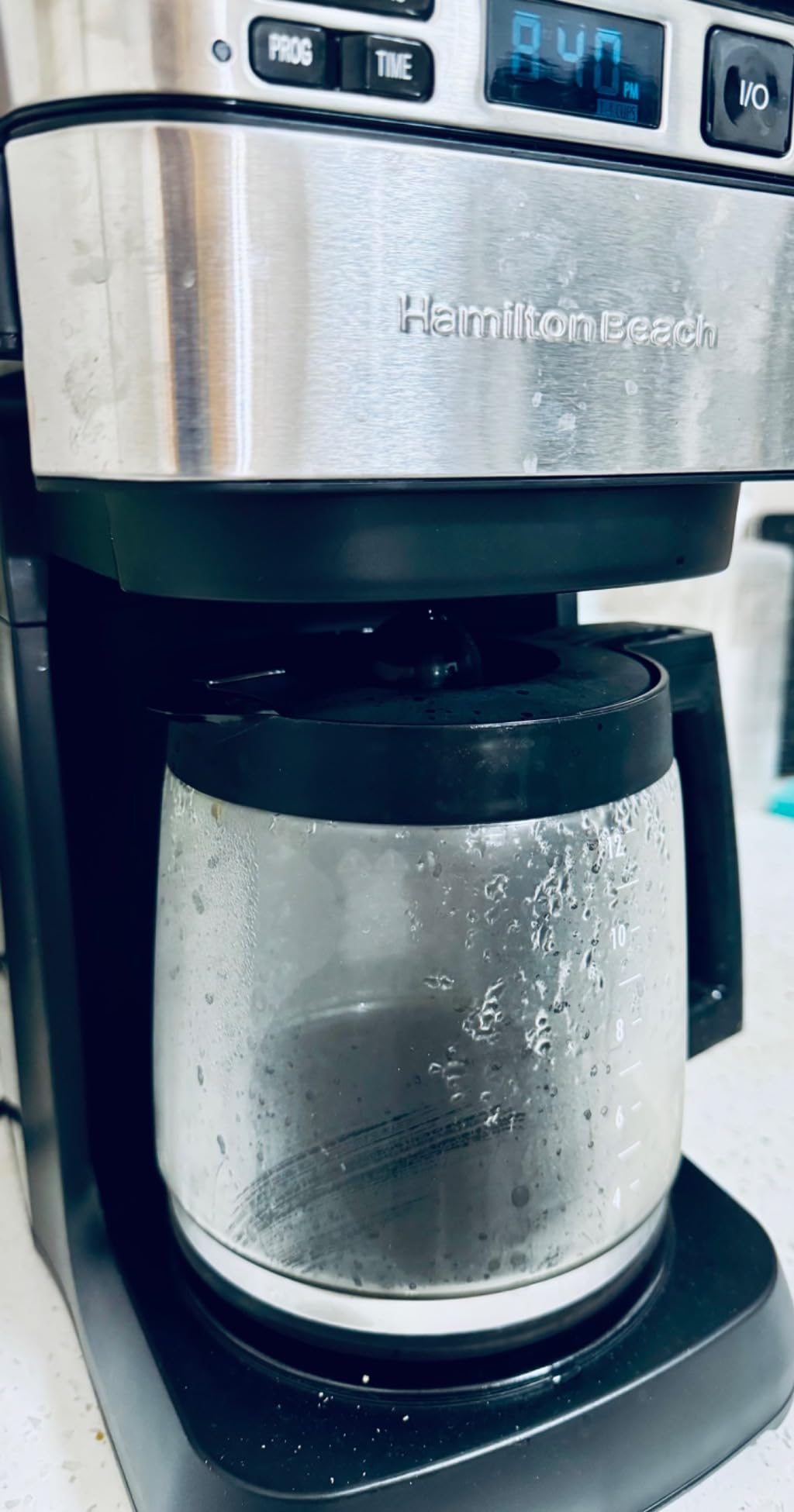 Hamilton Beach FrontFill 12 Cup Programmable Drip Coffee Maker | Regular & Bold Brew Options | Auto Pause and Pour | Glass Carafe | Black with Stainless Accents | 46310 customer photo 2